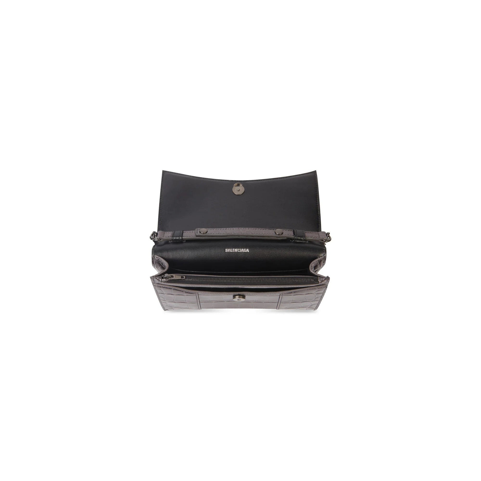 Hourglass Wallet W/Chain - Gun Metal - Image 2