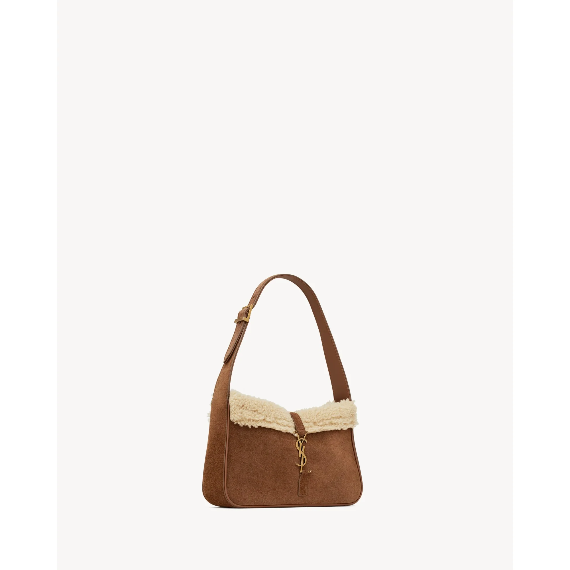 Le 5 A 7 Shoulder Bag - Dark Sigaro/Natural Beige - Image 4