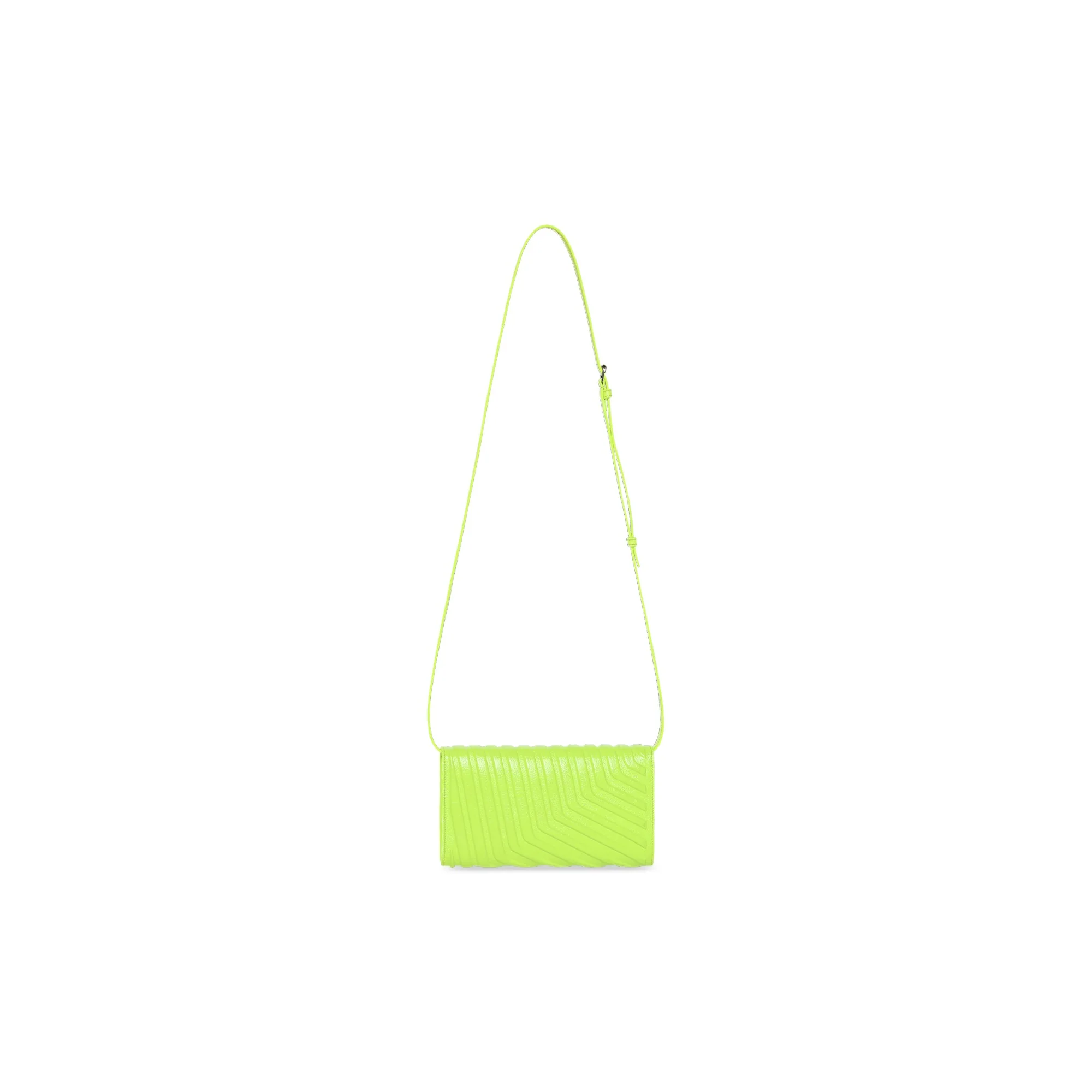 Car Hybrid Wallet W/Strap - Fluo Yellow - Image 2