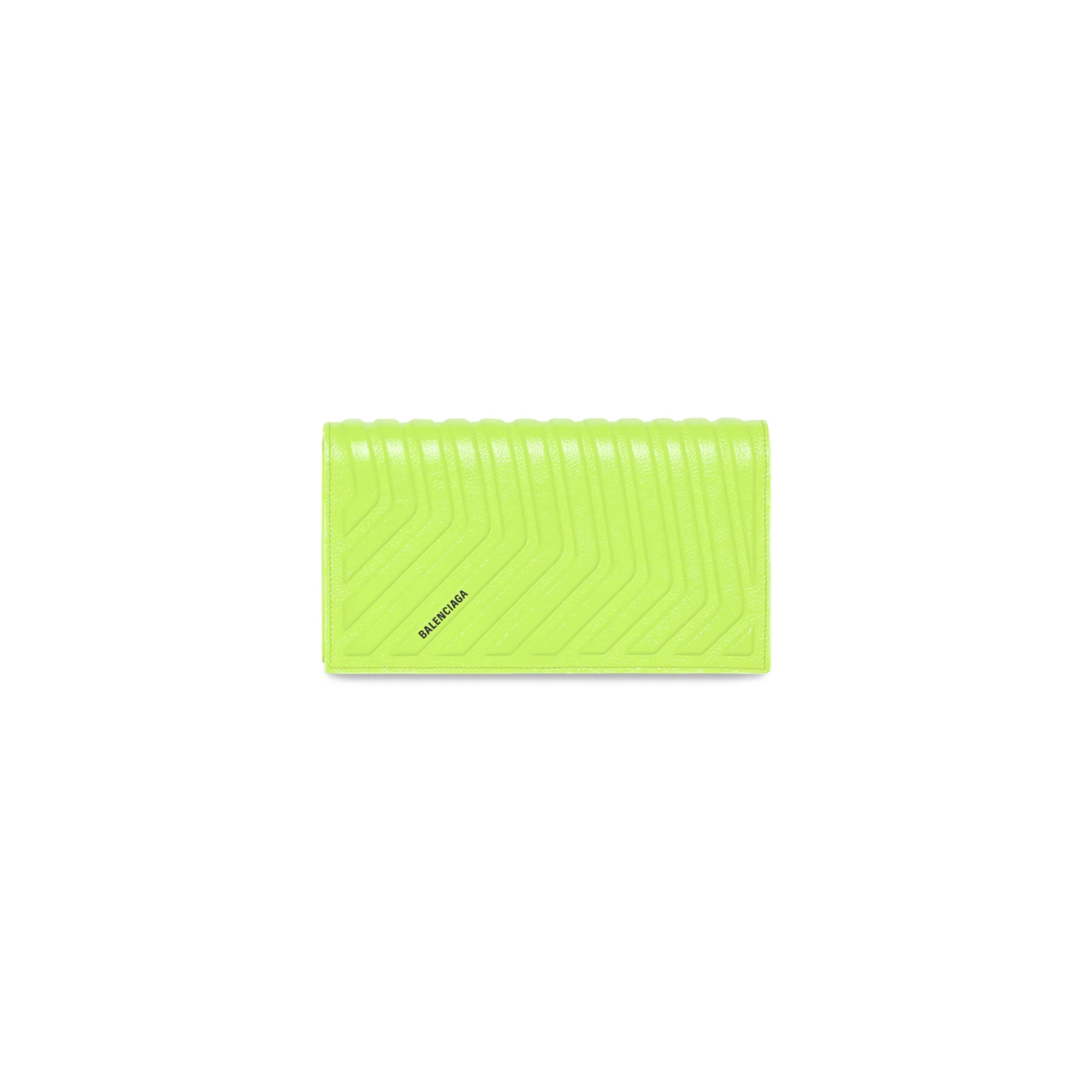 Car Hybrid Wallet W/Strap - Fluo Yellow - Image 4