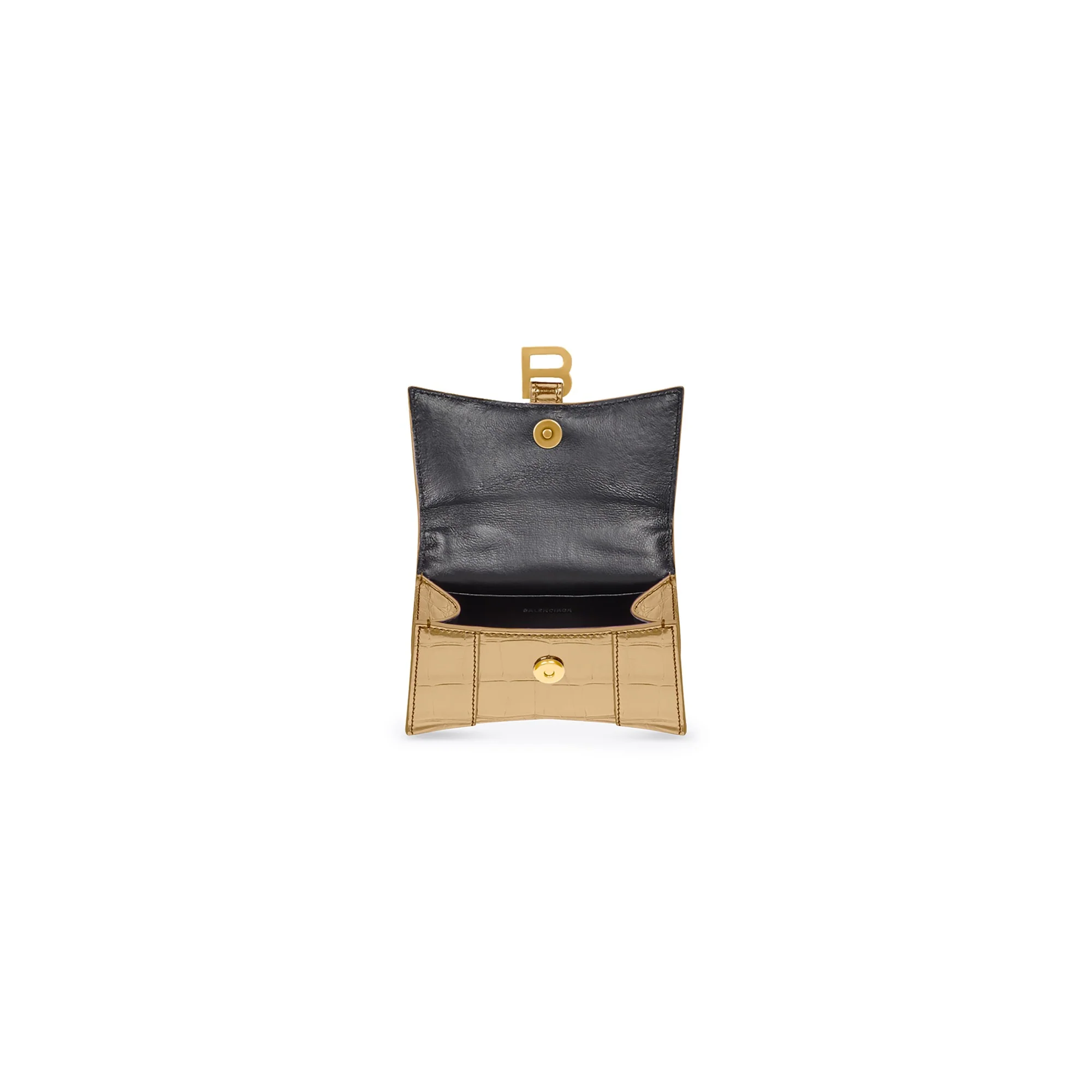 Hourglass Mini Bag W/Chain - Gold - Image 2