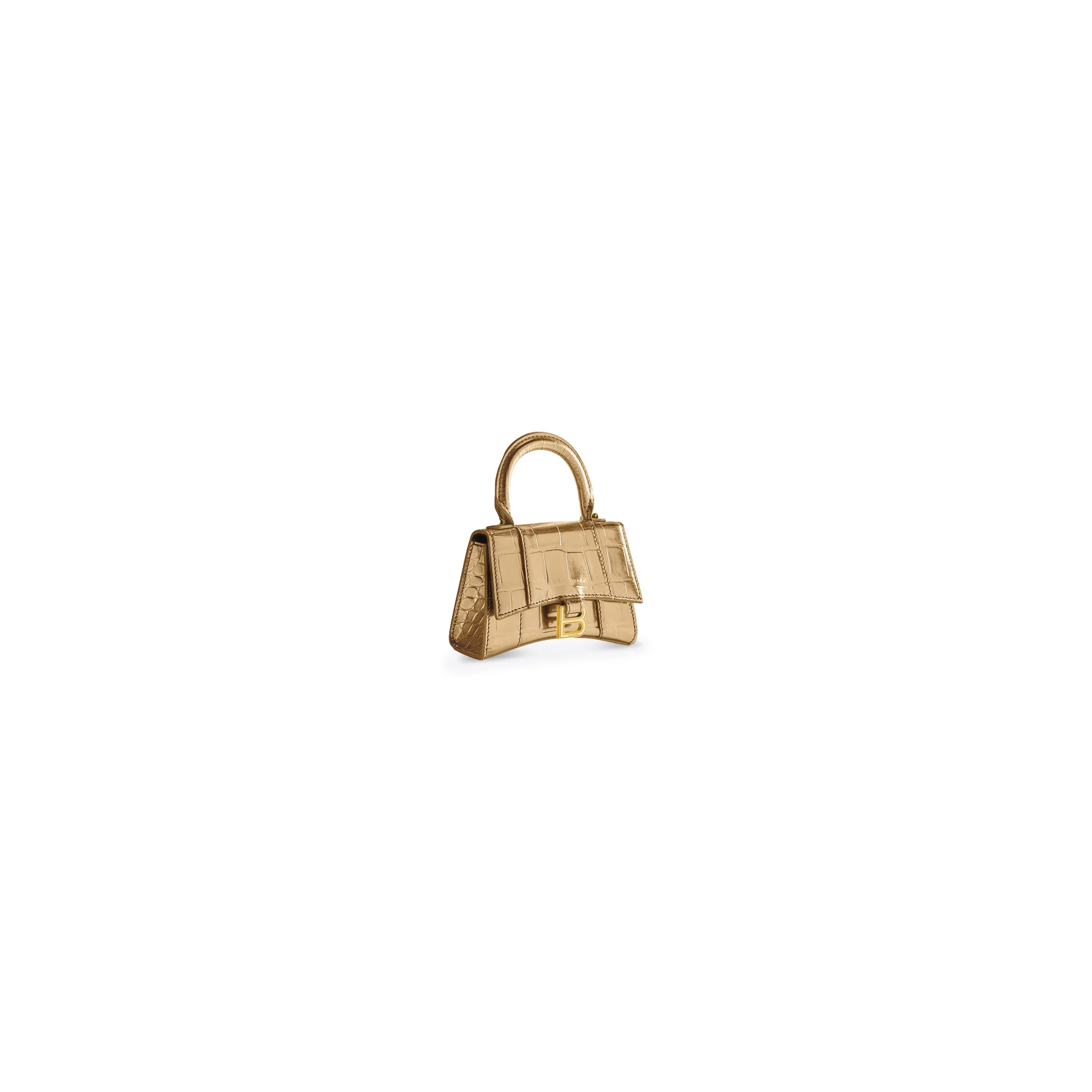 Hourglass Mini Bag W/Chain - Gold - Image 5