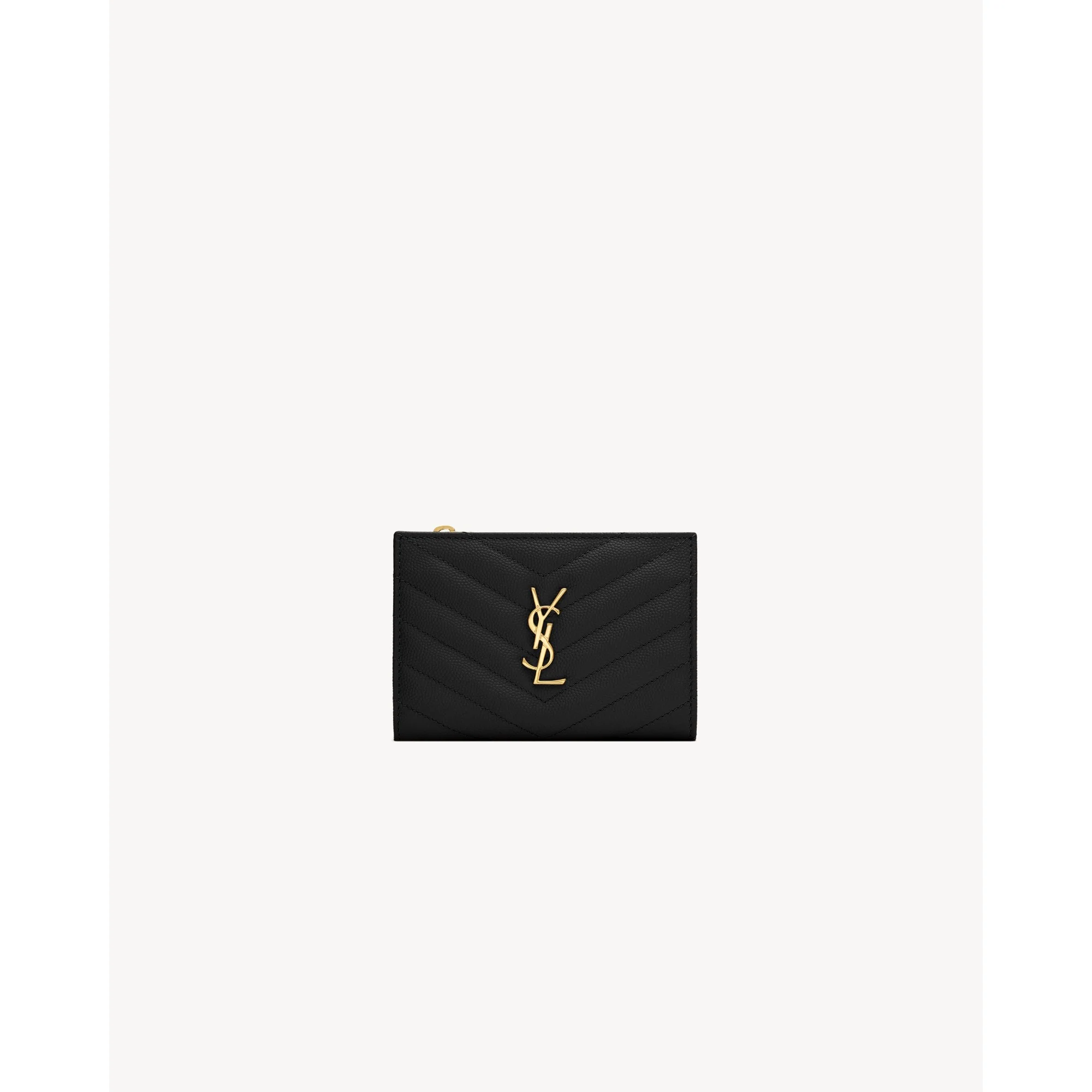 Bi-Fold Zipped Fragments - Nero