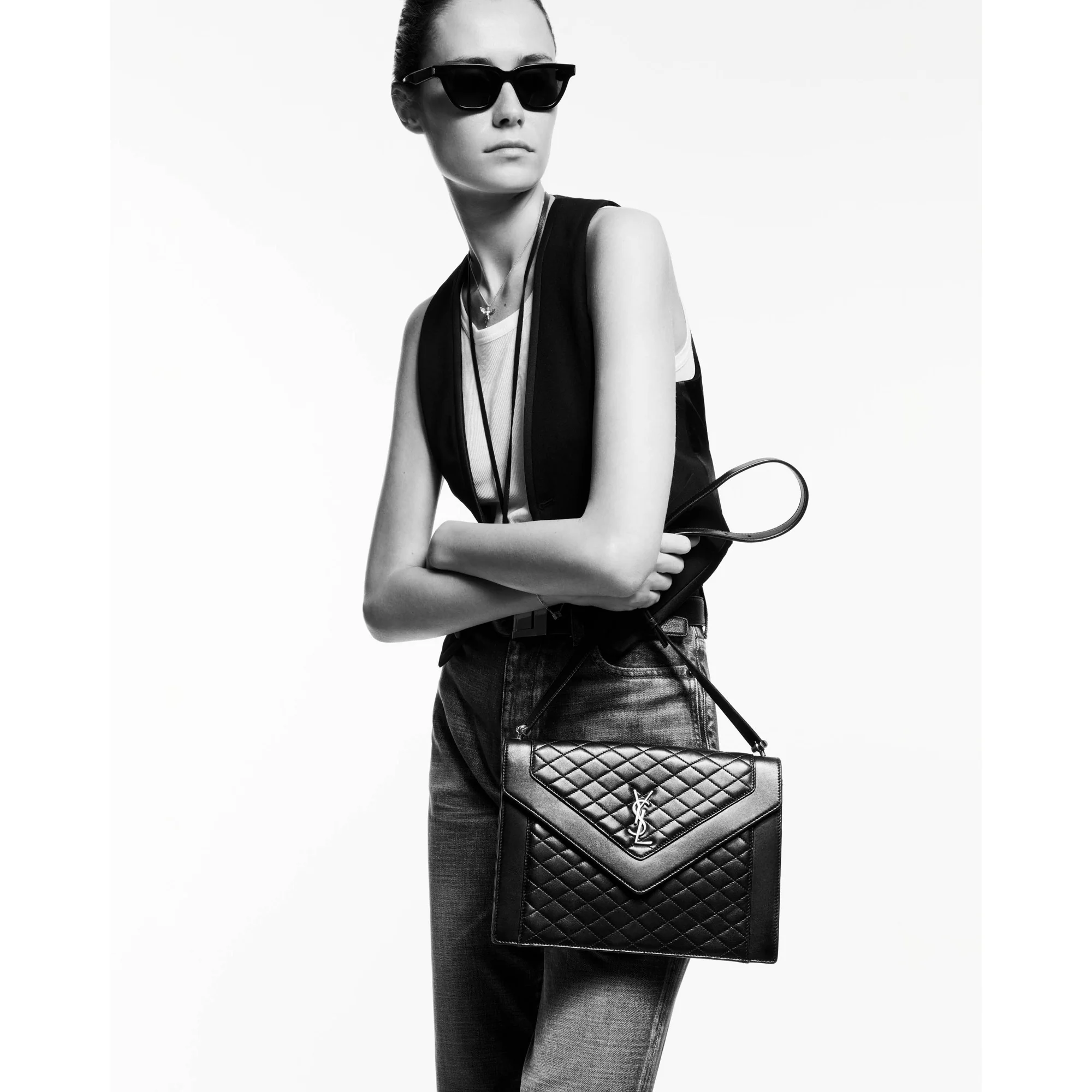 Medium Gaby Satchel - Nero - Image 7