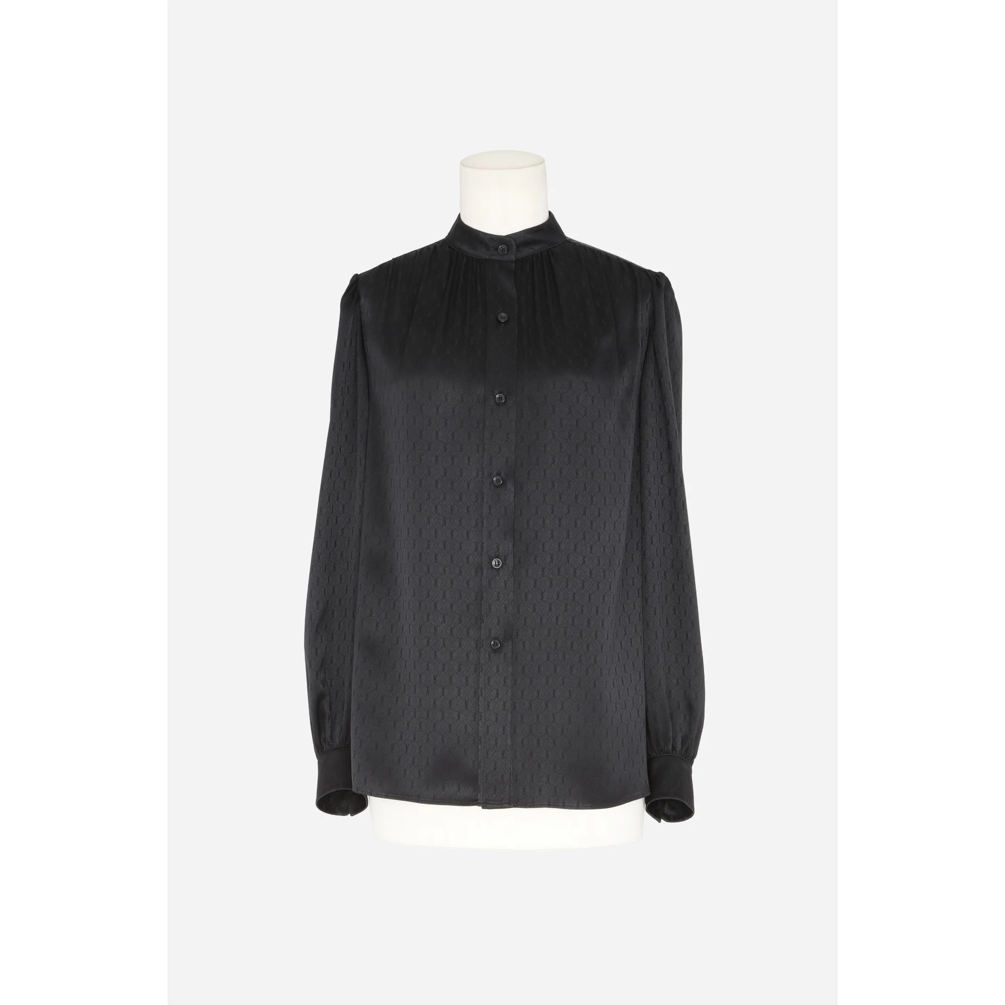 Blouse Mat & Brillant Mini Cas - Noir