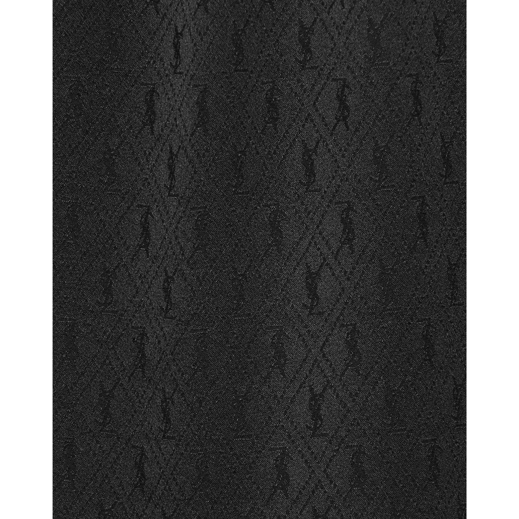 Blouse Mat & Brillant Mini Cas - Noir - Image 4