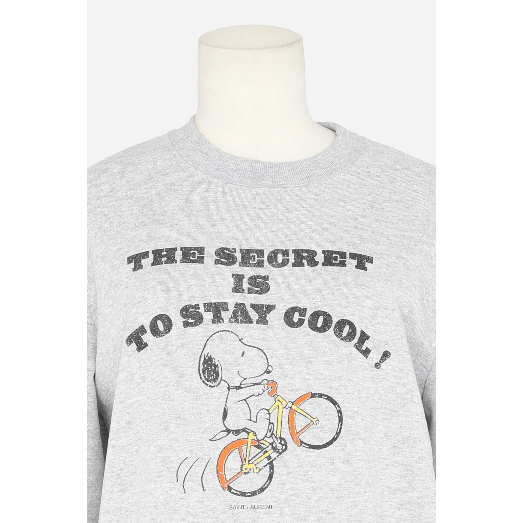 Sweat Round Collar Encolure Haute - Gris Chine - Image 4