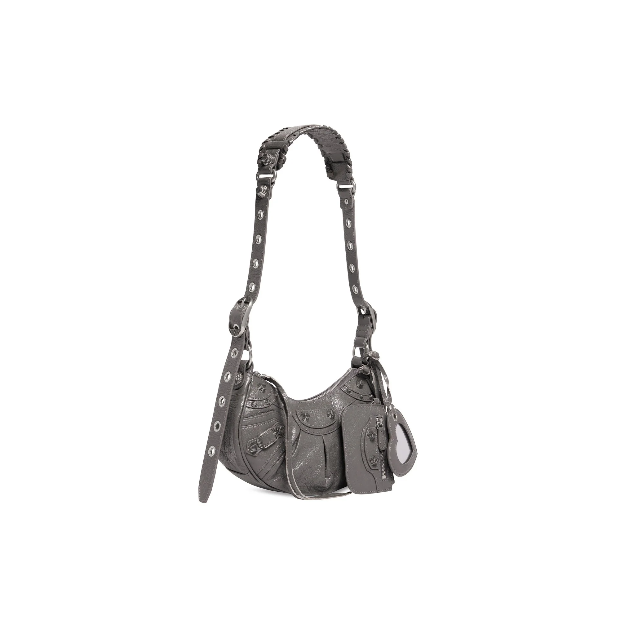Le Cagole Shoulder Bag Xs - Dark Grey - Image 5
