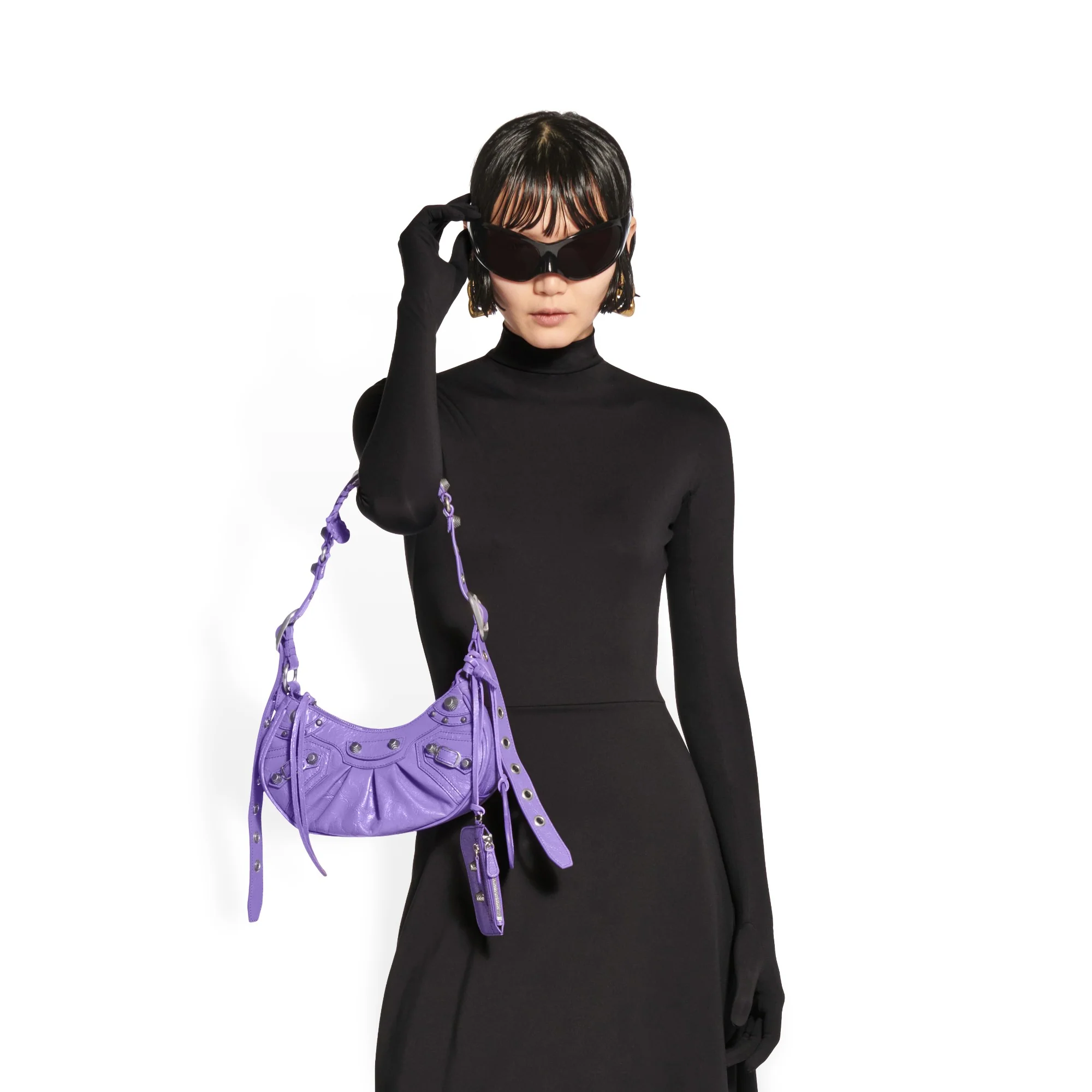 Le Cagole Shoulder Bag Xs - Purple - Image 4