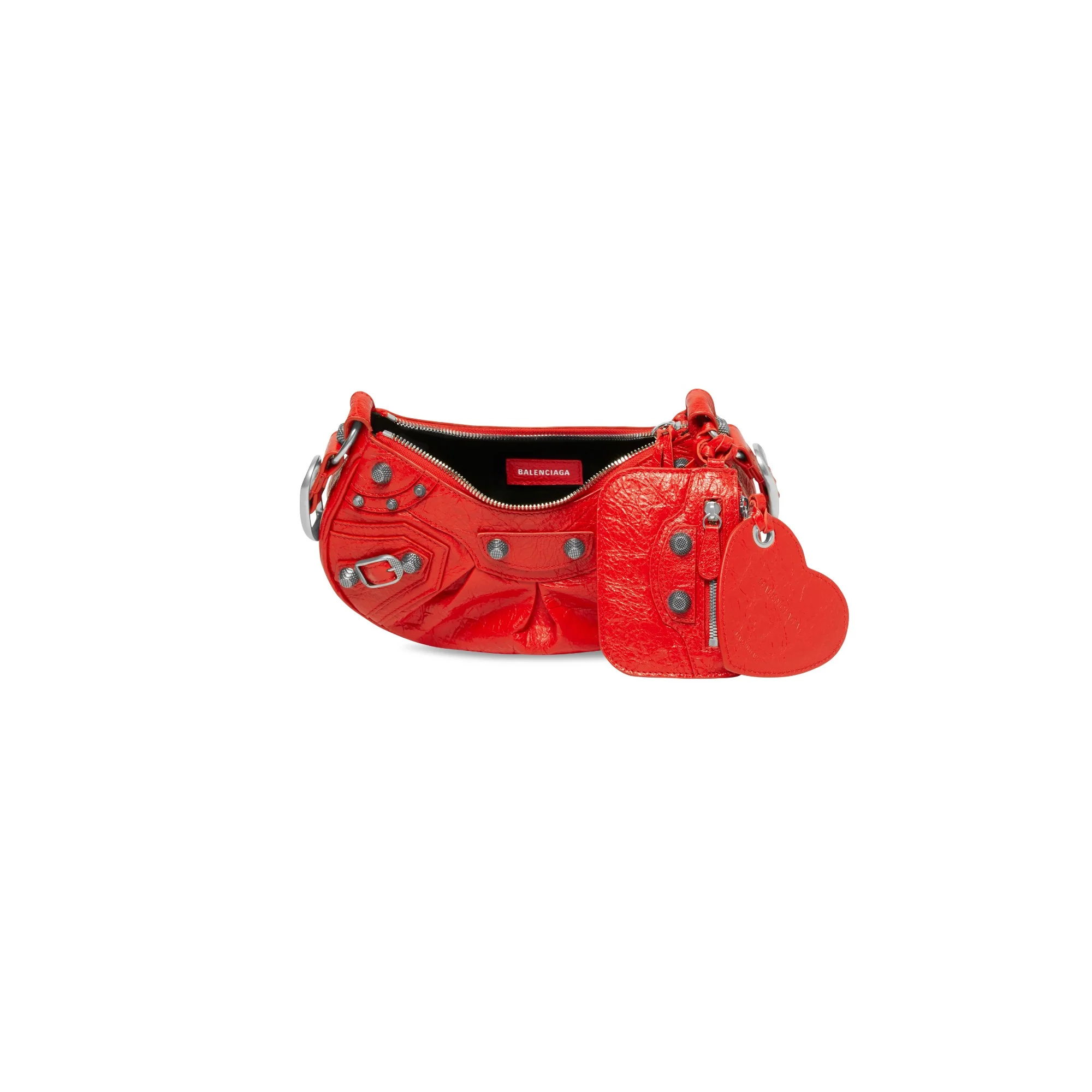 Le Cagole Shoulder Bag XS - Tomato Red - Image 3