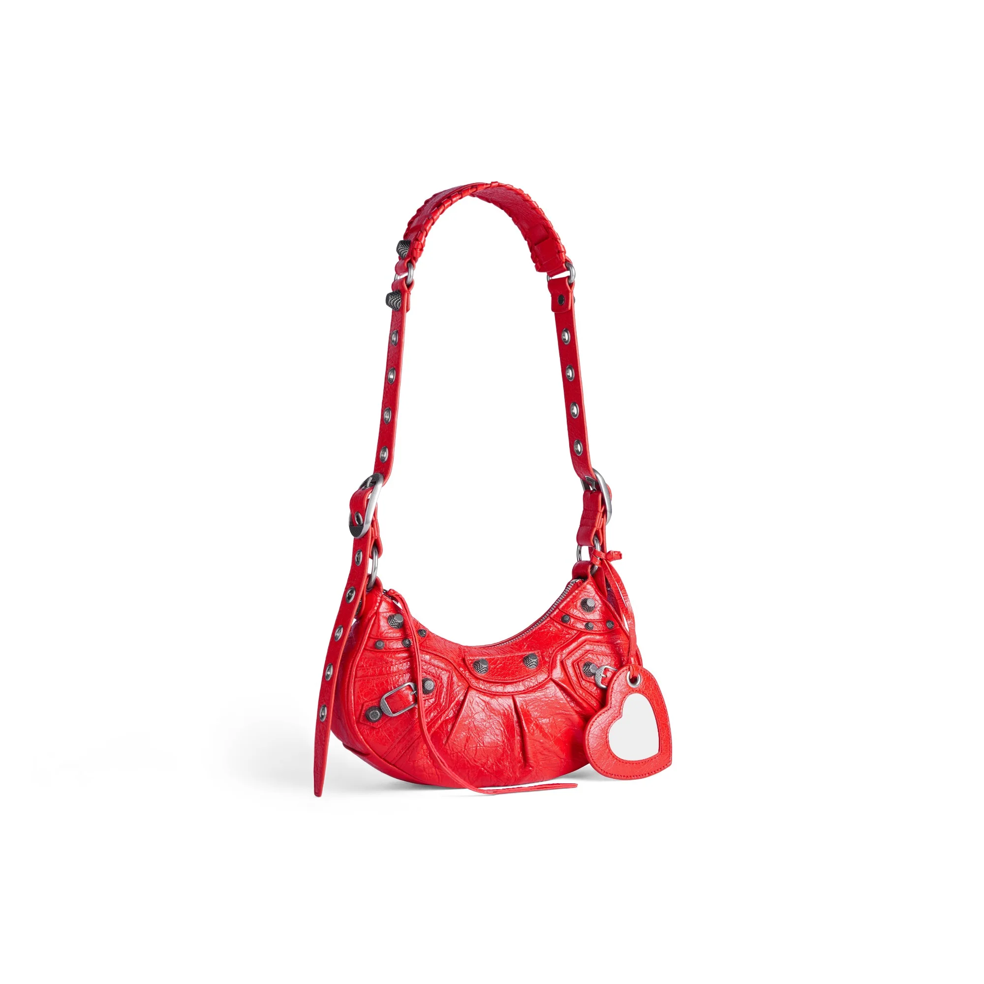 Le Cagole Shoulder Bag XS - Tomato Red - Image 7