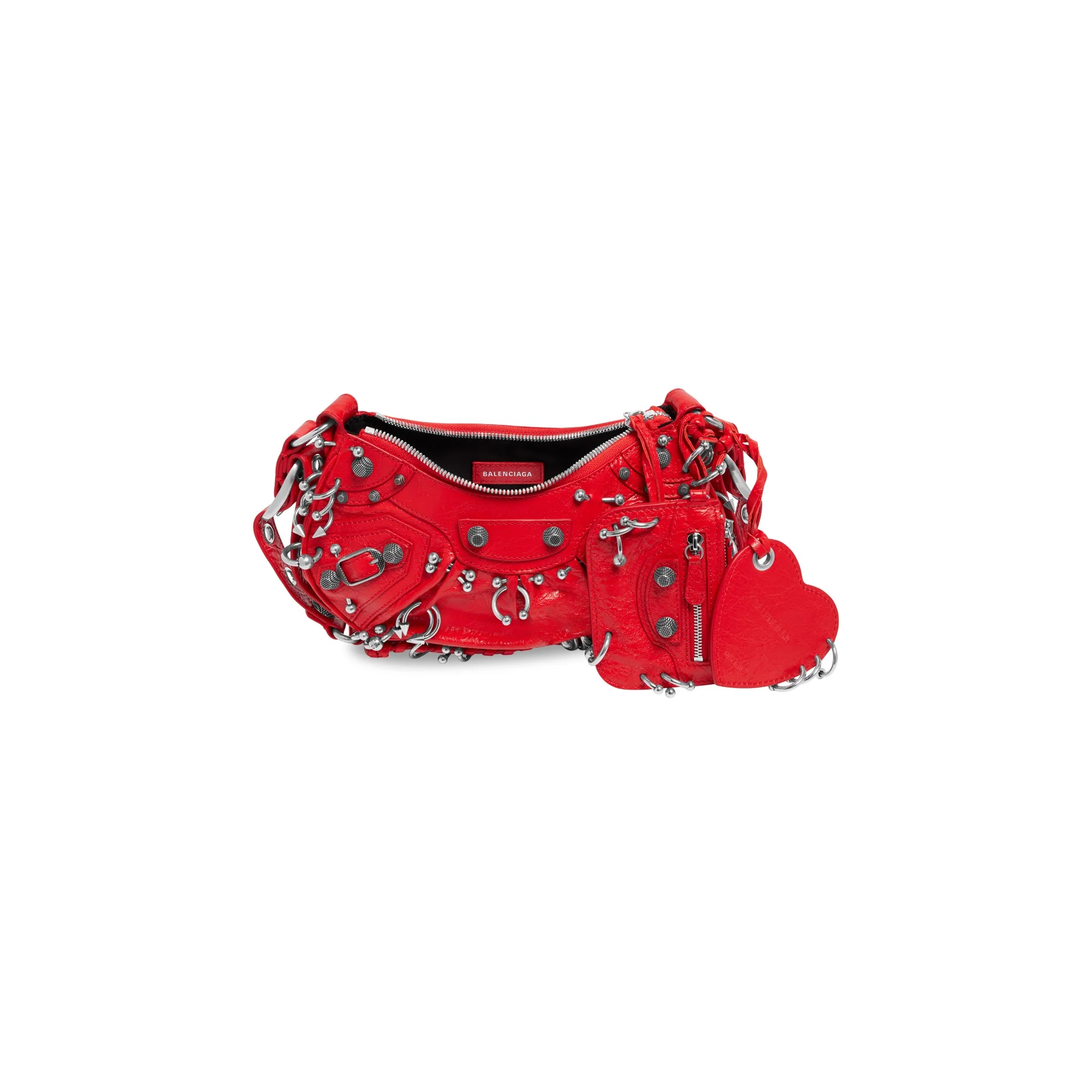 Le Cagole Shoulder Bag XS - Tomato Red - Image 3