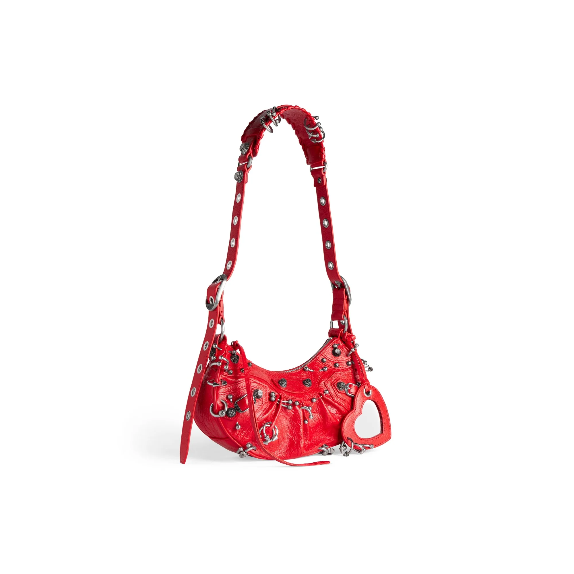 Le Cagole Shoulder Bag XS - Tomato Red - Image 5
