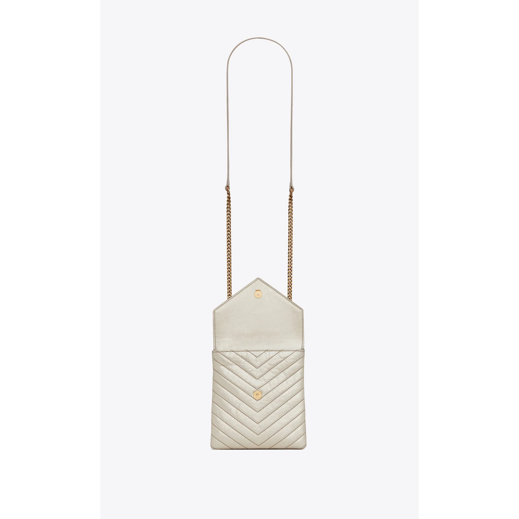 Double Flap Bag - Platino - Image 4