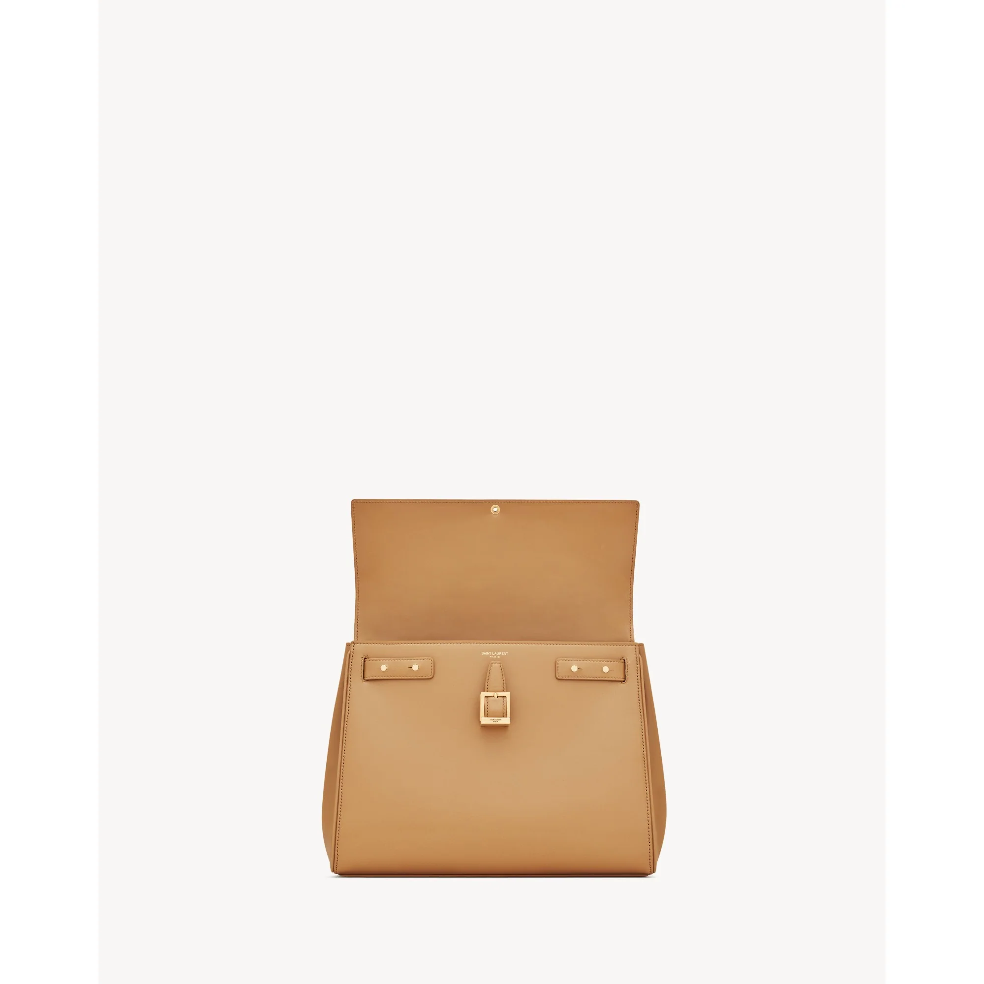 Medium Le Fermoir Top Handle - Natural Tan - Image 4