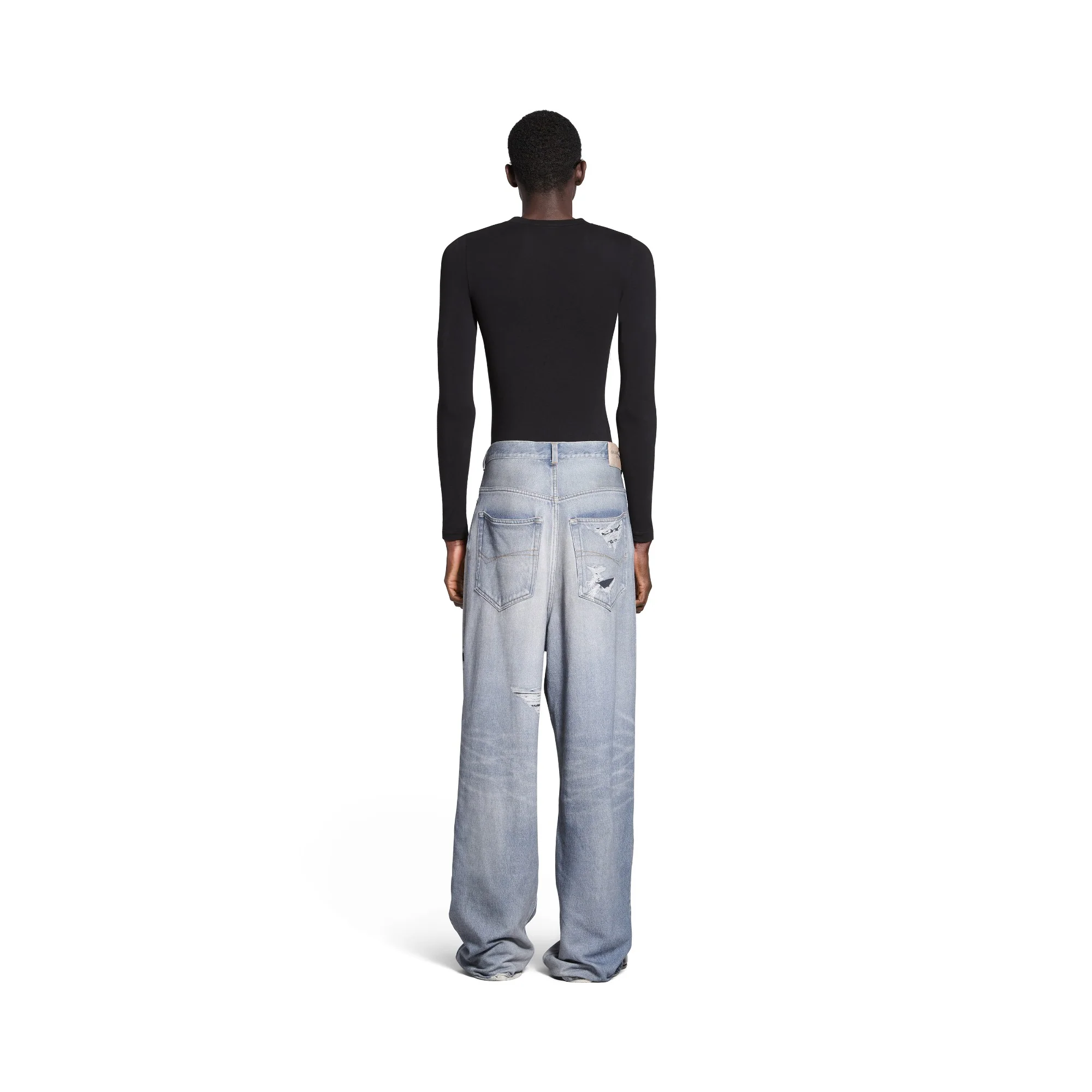 Trompe L'Oeil Pants - Blue - Image 4