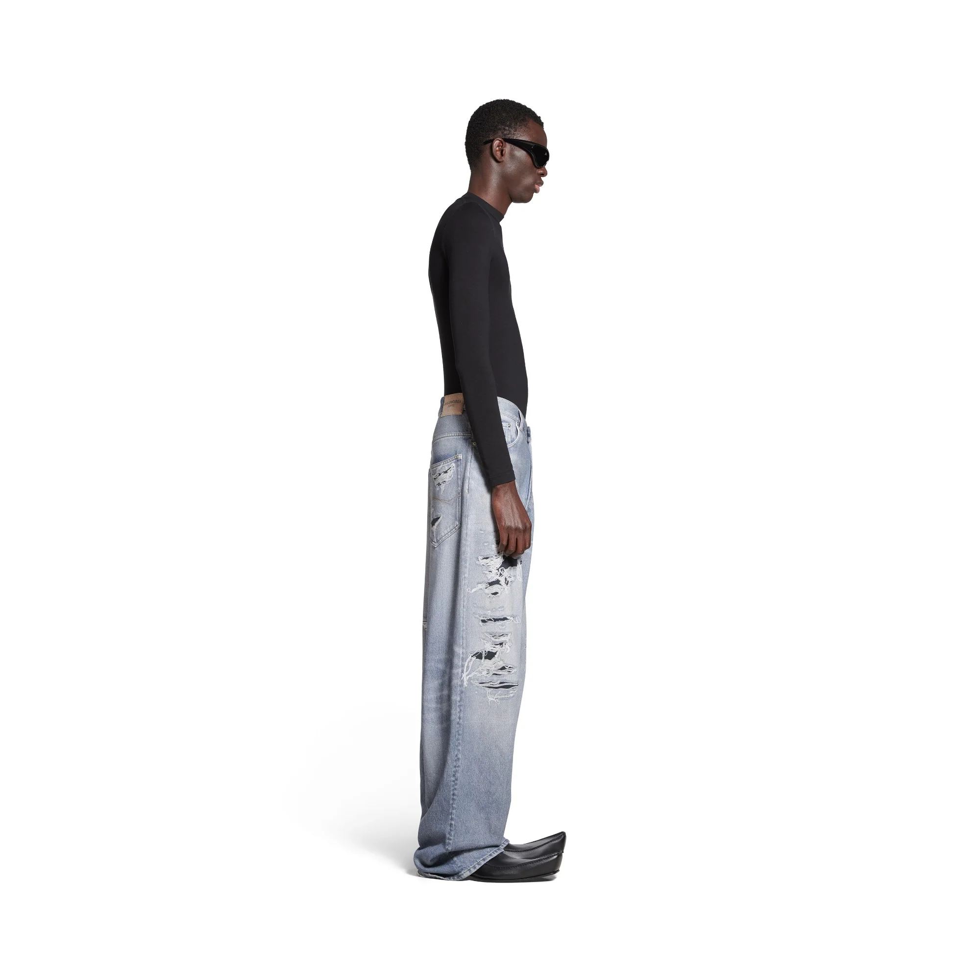 Trompe L'Oeil Pants - Blue - Image 5