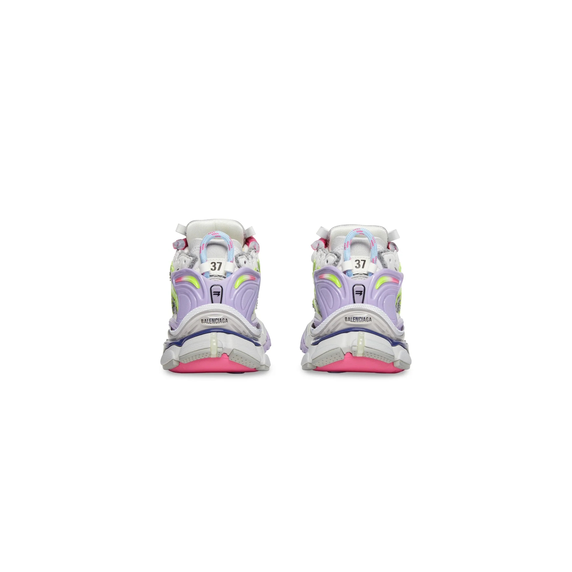 Runner Sneaker - Gre/Lil/Yel F/Bl/W/B - Image 2