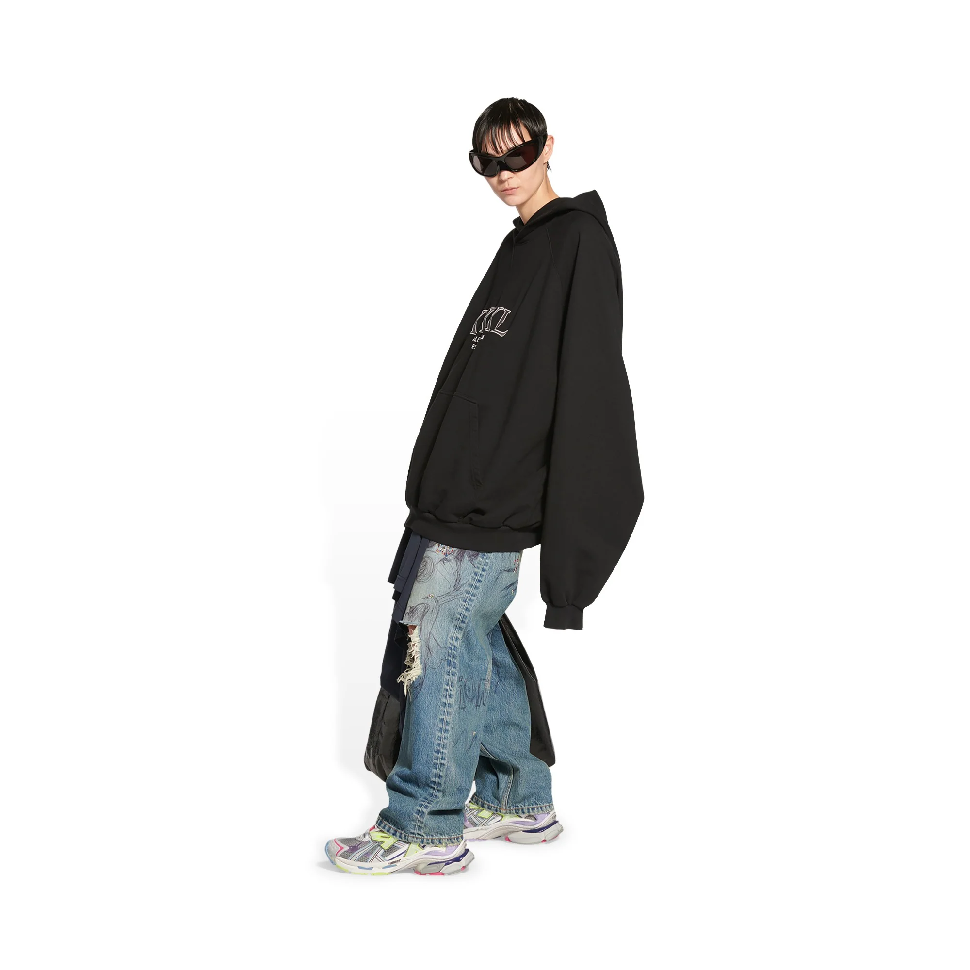 Runner Sneaker - Gre/Lil/Yel F/Bl/W/B - Image 5