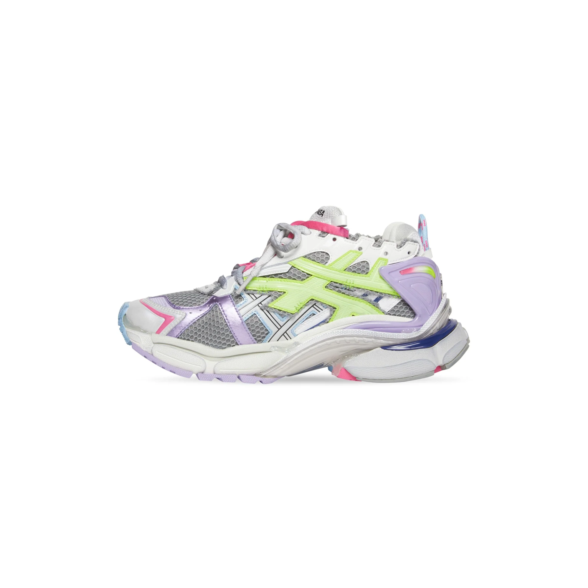 Runner Sneaker - Gre/Lil/Yel F/Bl/W/B - Image 8