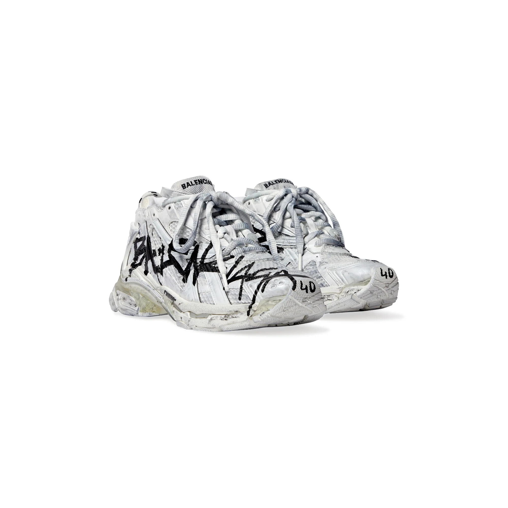 Runner Sneaker - White/Black - Image 8