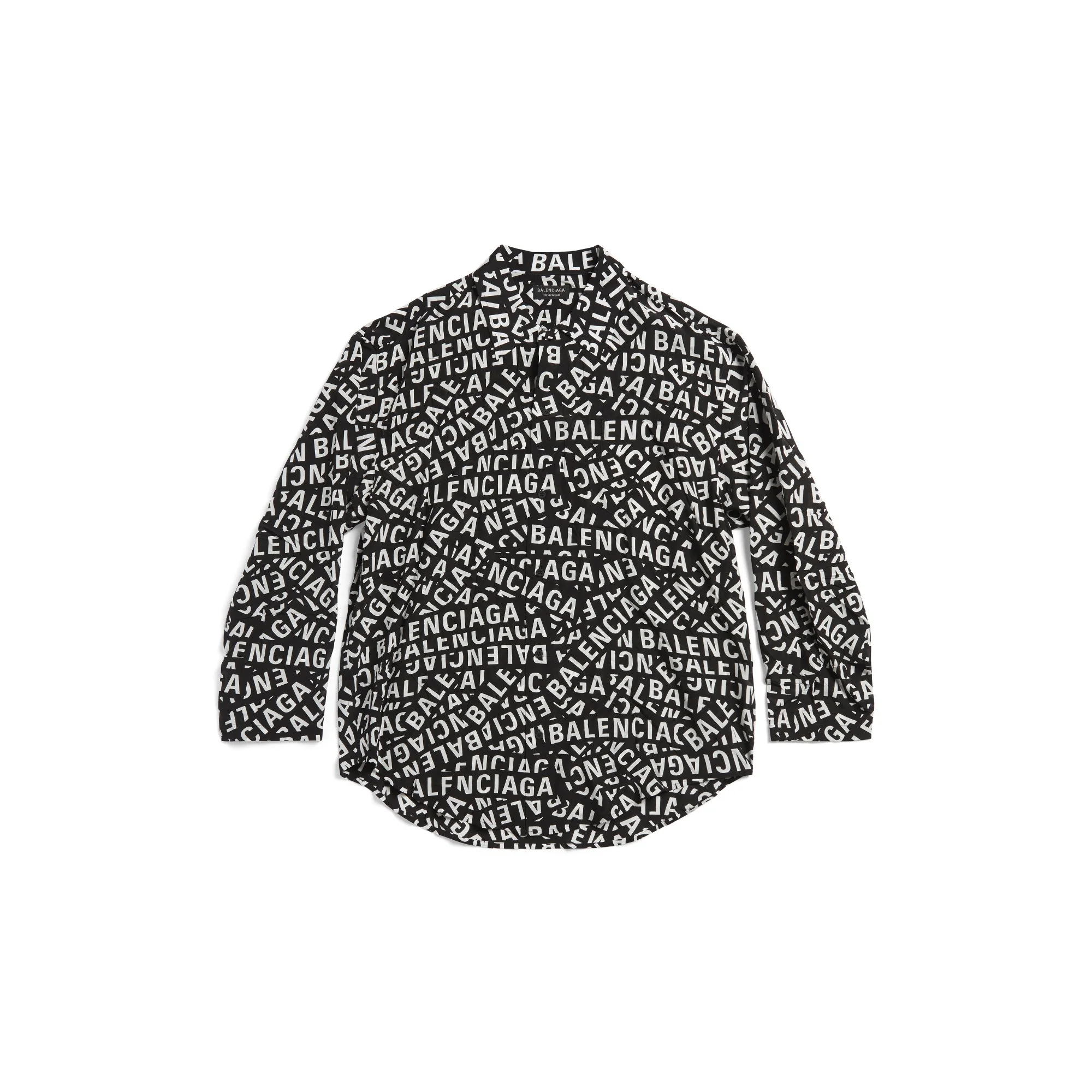 Long Sleeve Minimal Shirt - Black/White