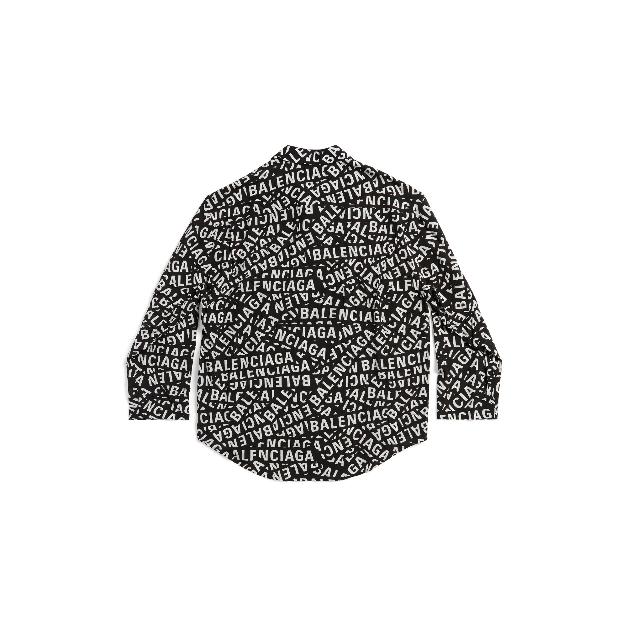 Long Sleeve Minimal Shirt - Black/White - Image 2