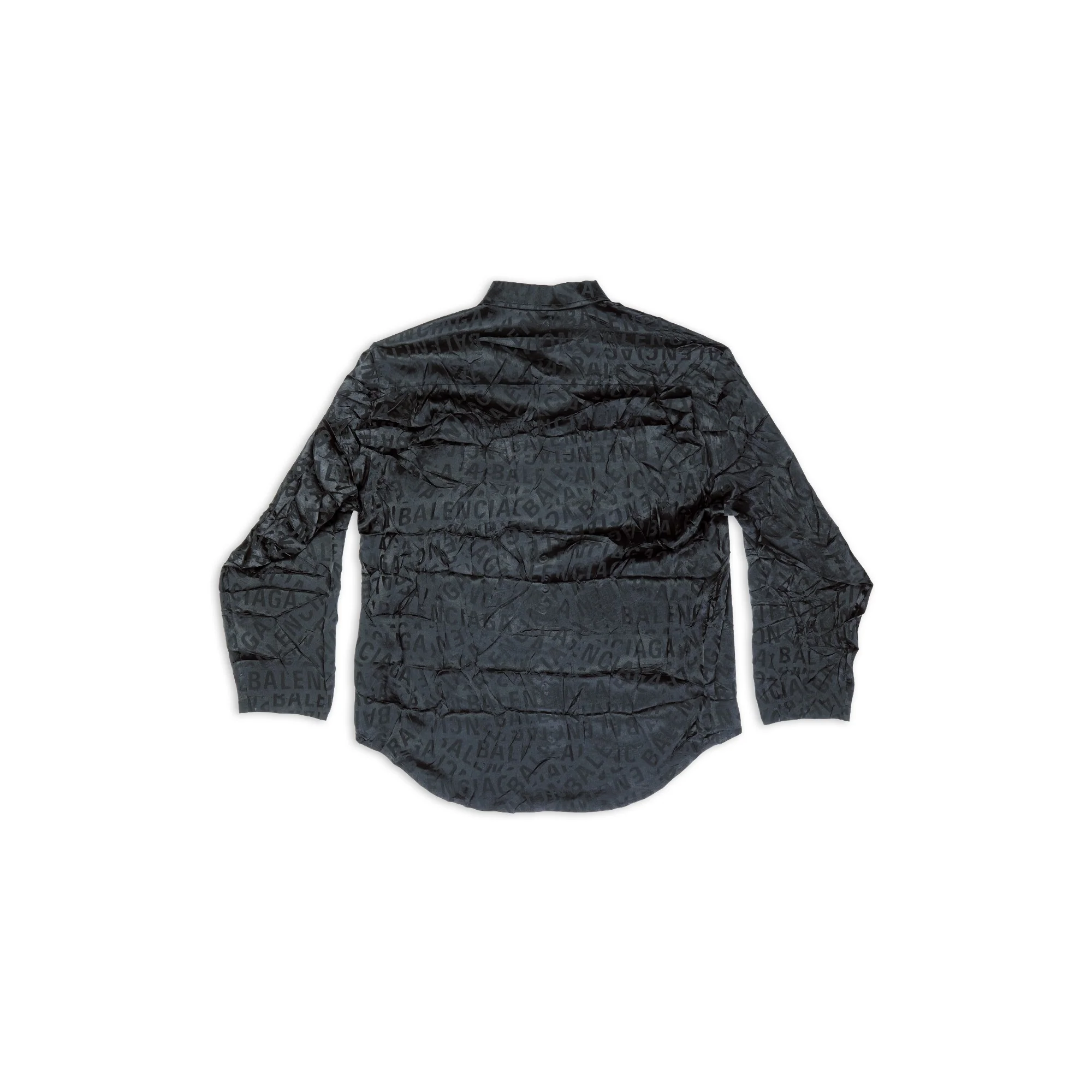 Long Sleeve Minimal Shirt - Black - Image 2
