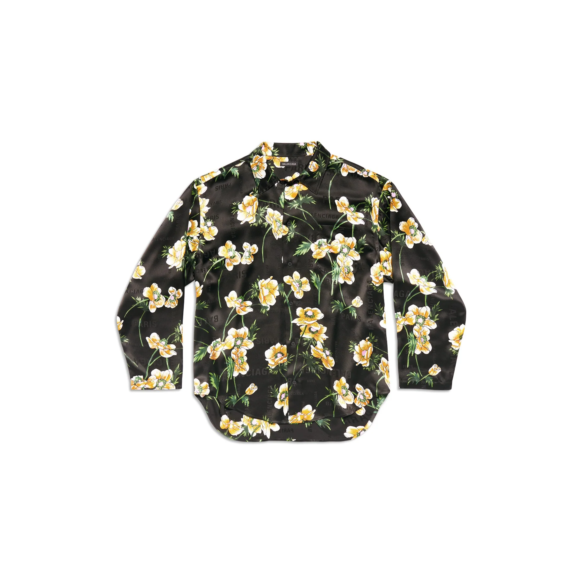 Long Sleeve Minimal Shirt - Black/Yellow