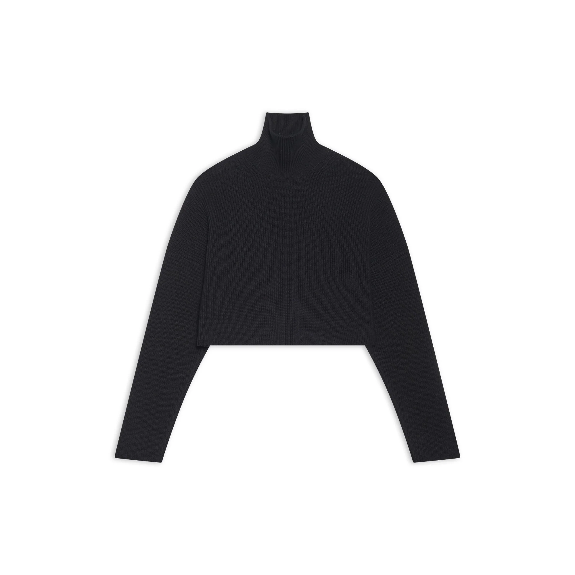 Cropped Sweater - Black W