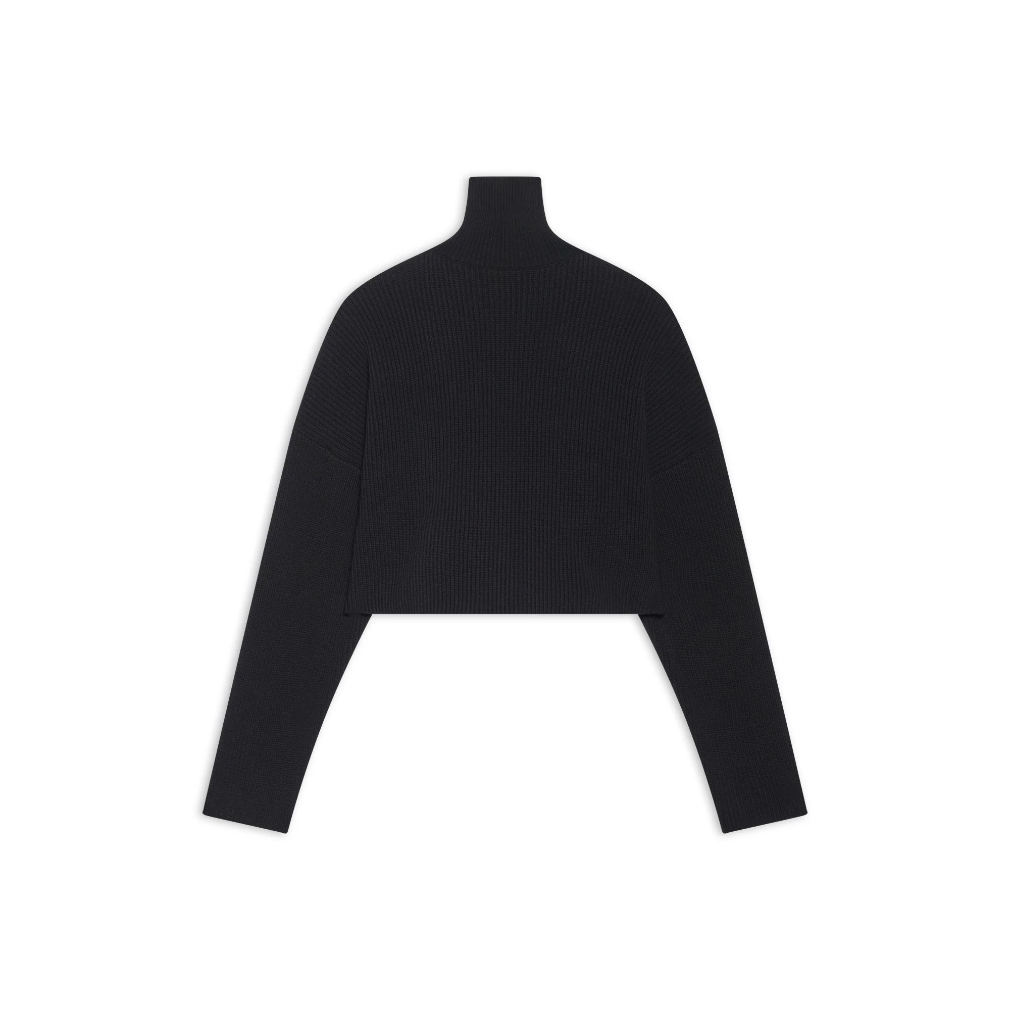 Cropped Sweater - Black W - Image 2
