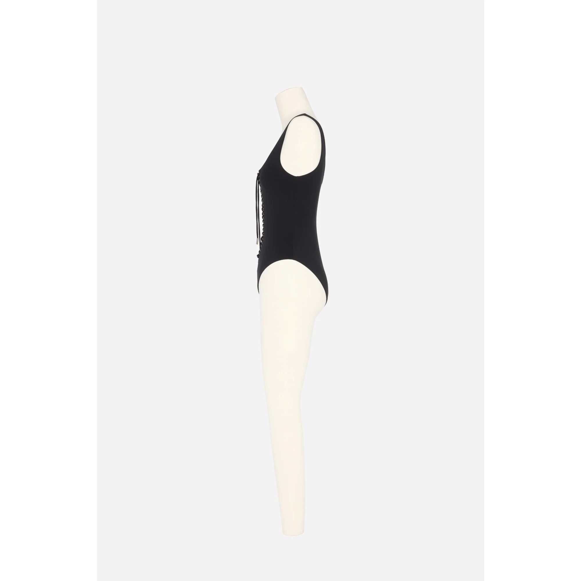 Maillot Saharienne Lycra Lourd - Noir - Image 3
