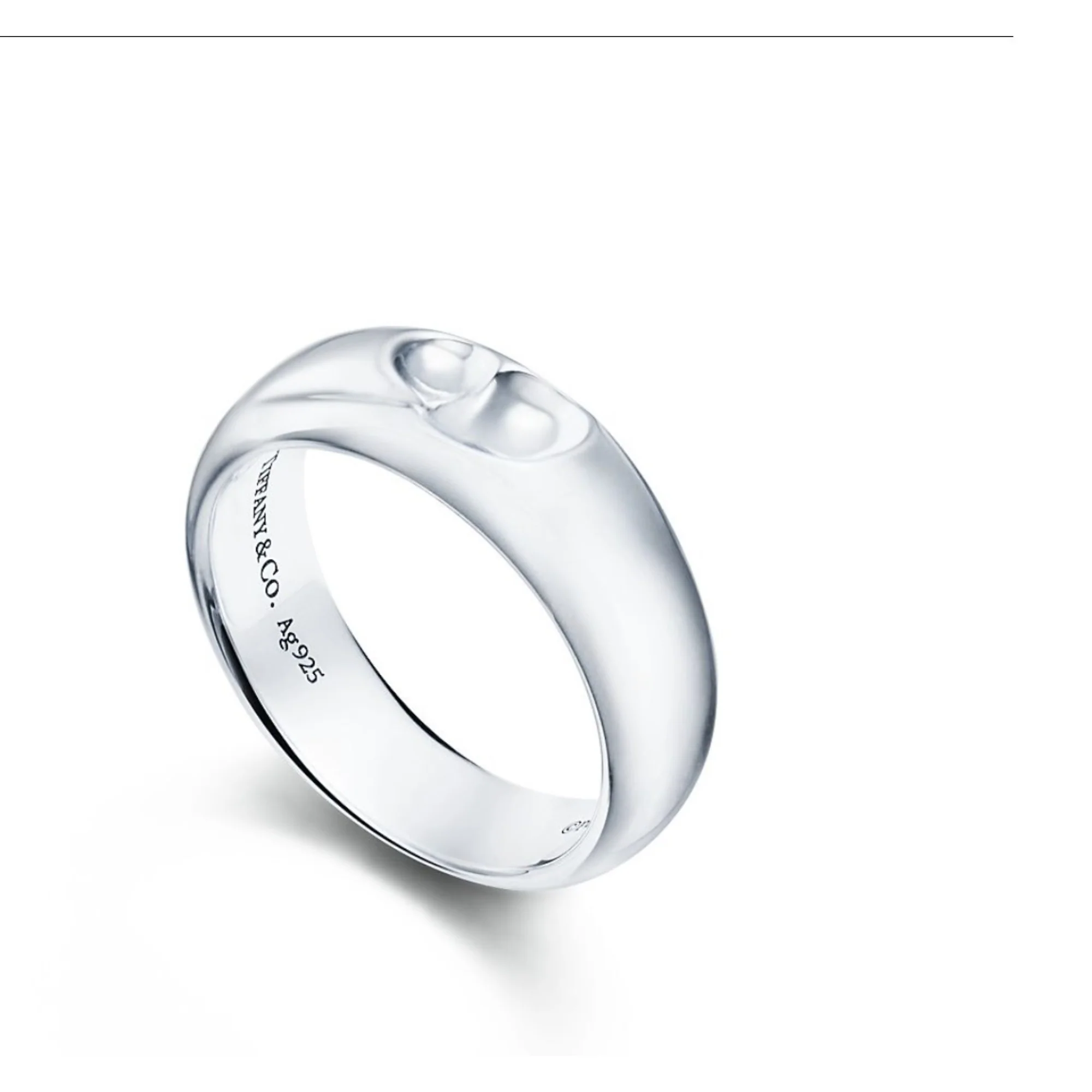SS CARVED HEART RING 4