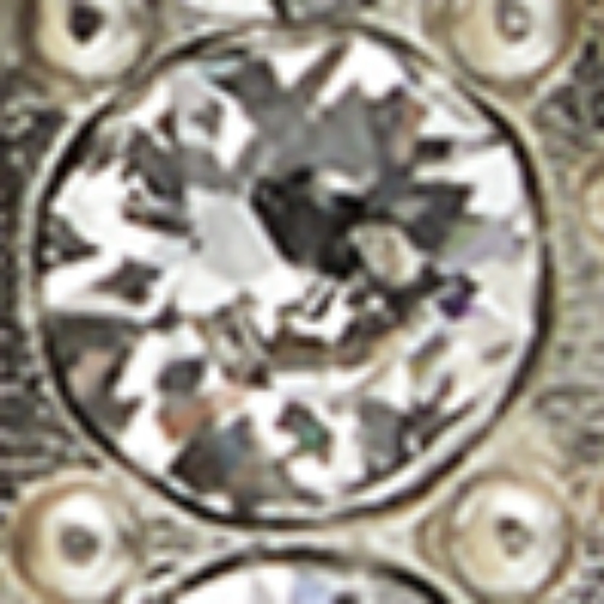 B-Coin Earrings P - Silver/Crystal - Image 5