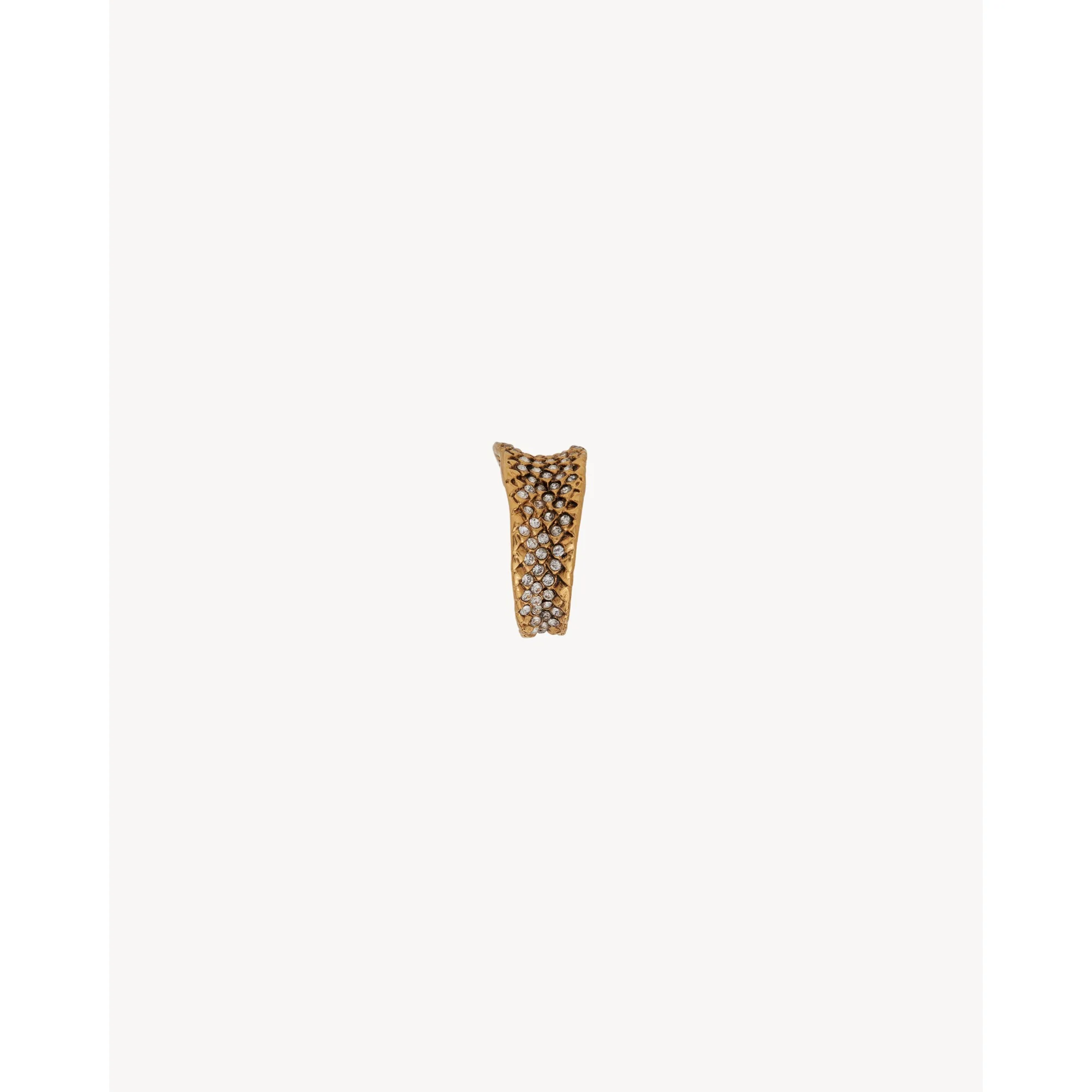 Rhinestone Cobra Snake Ring - Or Laiton Vieilli - Image 3