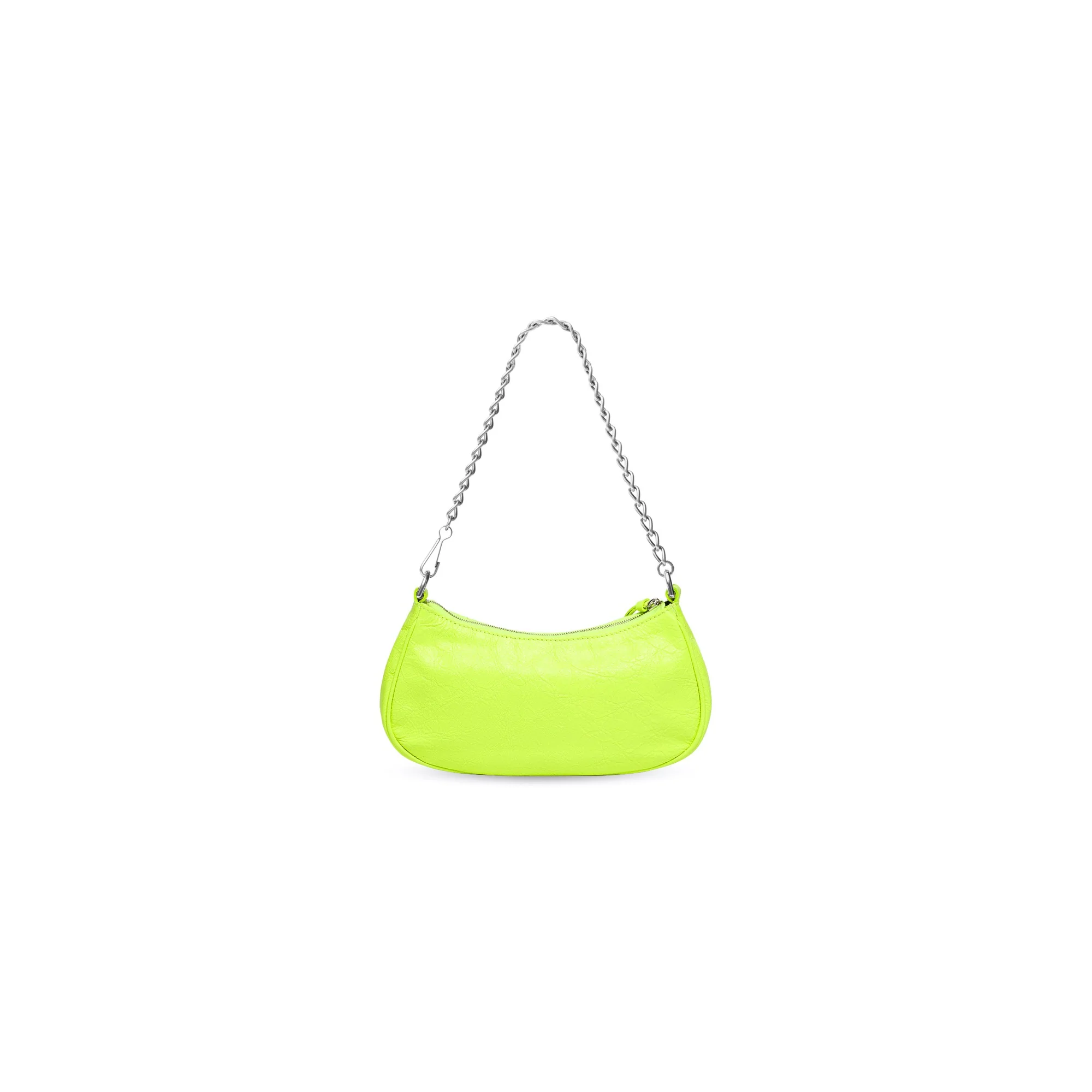 Le Cagole Mini Bag W/Chain - Fluo Yellow - Image 2
