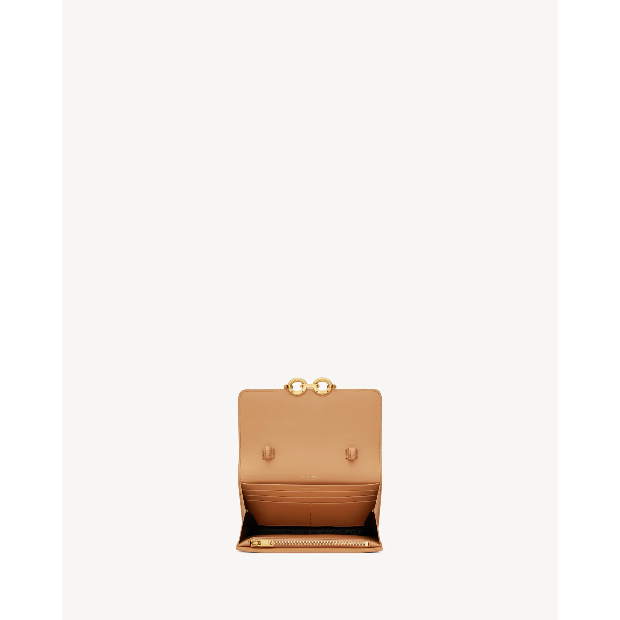 Le Maillon Wallet On Chain - Greggio/Vintage Brown Gold - Image 4