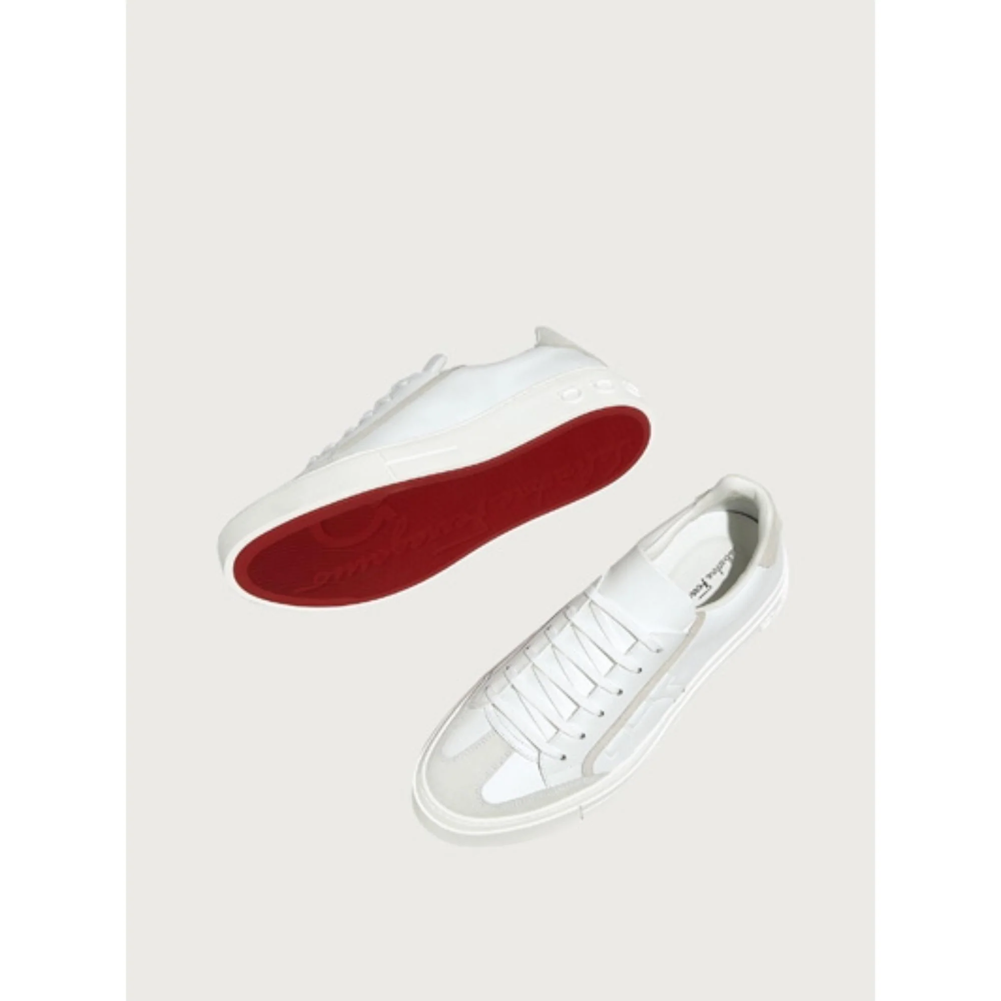 Gancini Sneakers - Matte White/White - Image 3
