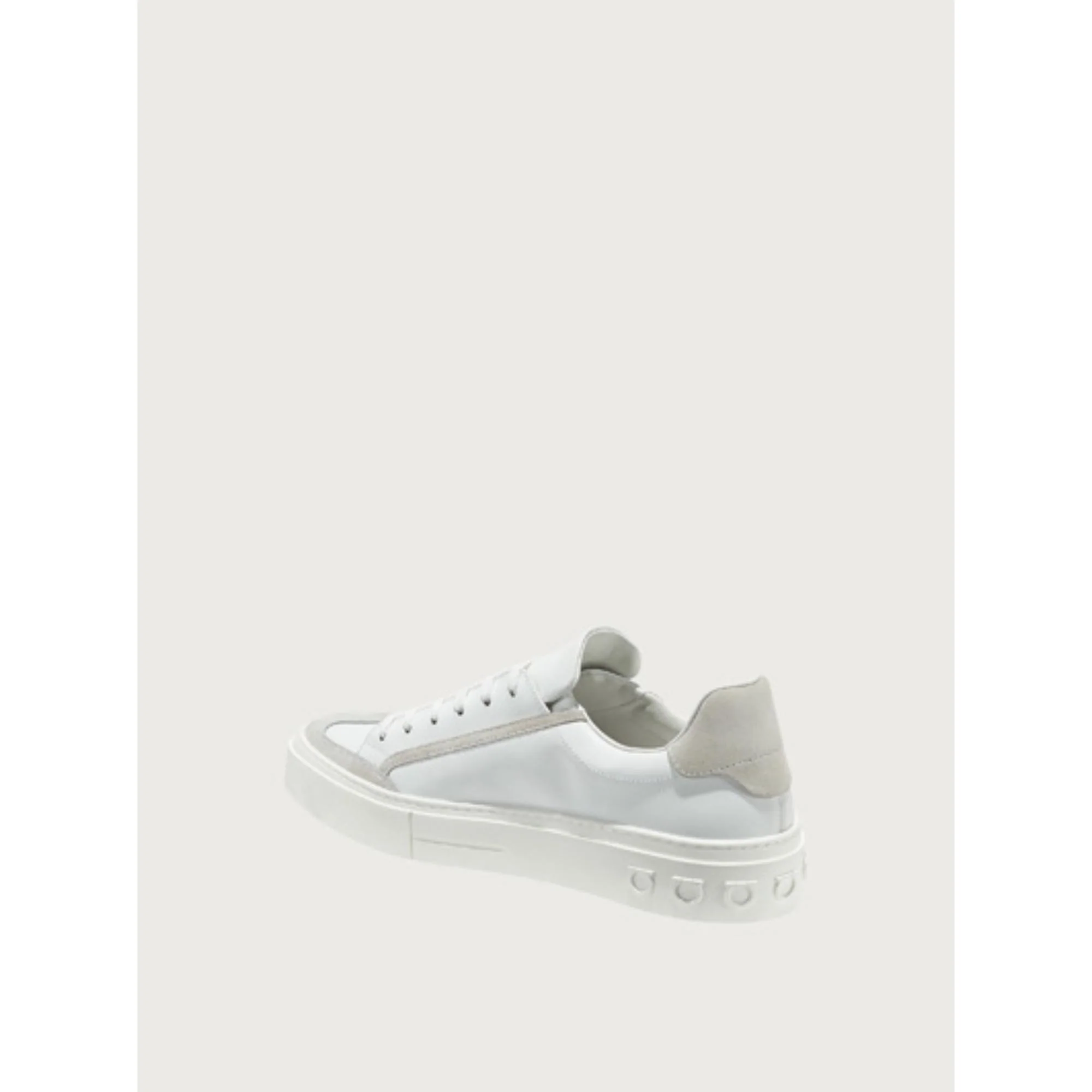 Gancini Sneakers - Matte White/White - Image 4