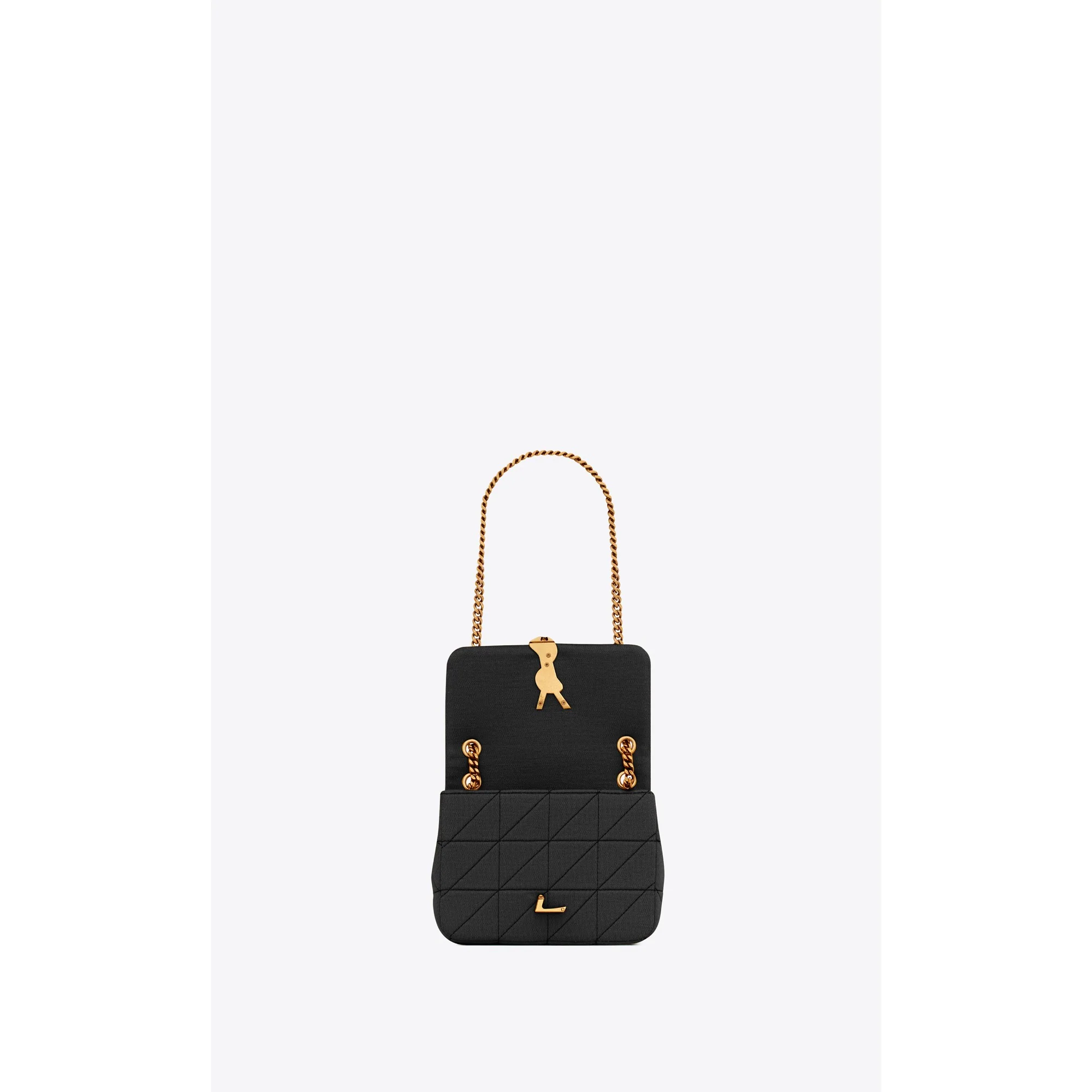 Small Jamie Lock Chain Bag - Nero - Image 4