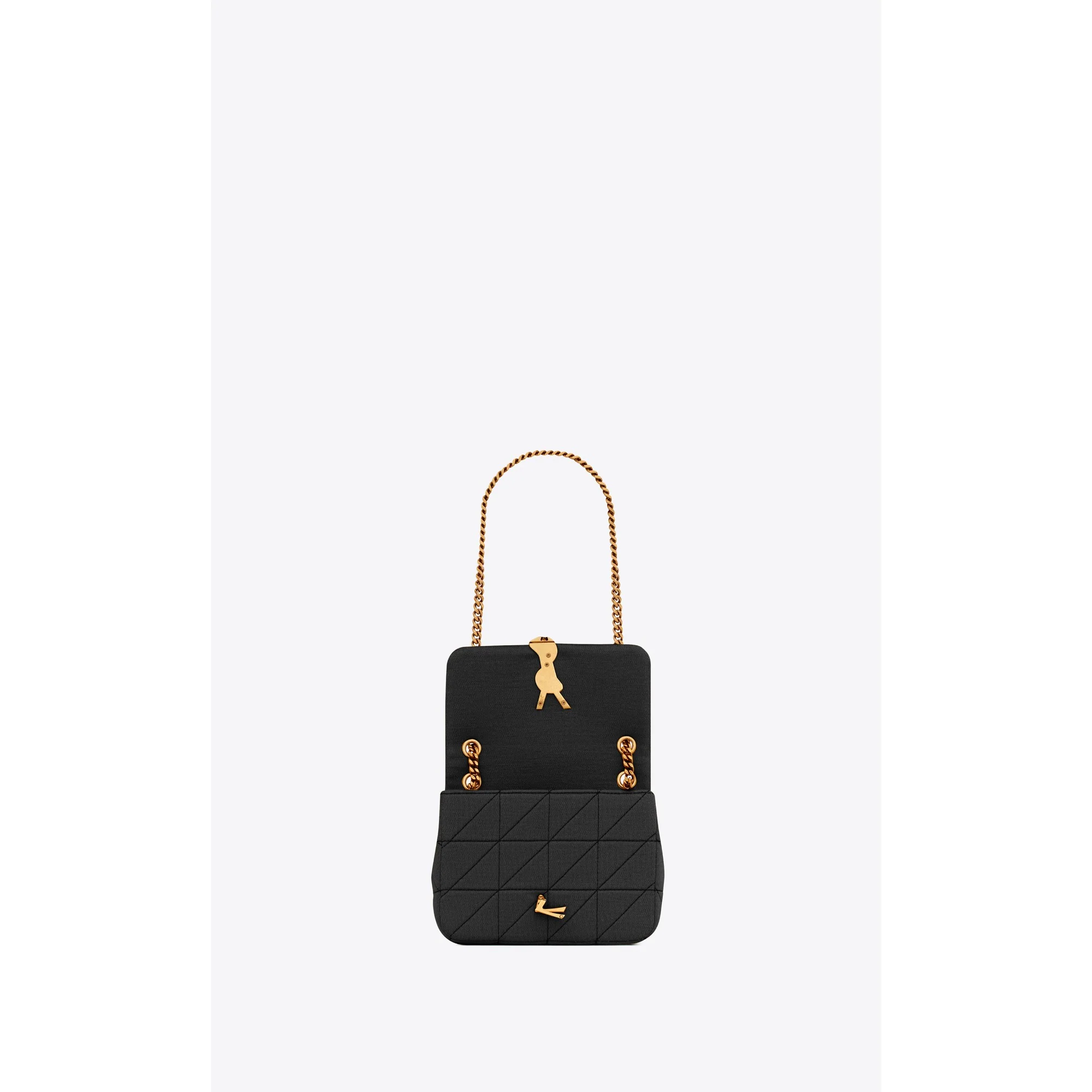 Small Jamie Lock Chain Bag - Nero - Image 5