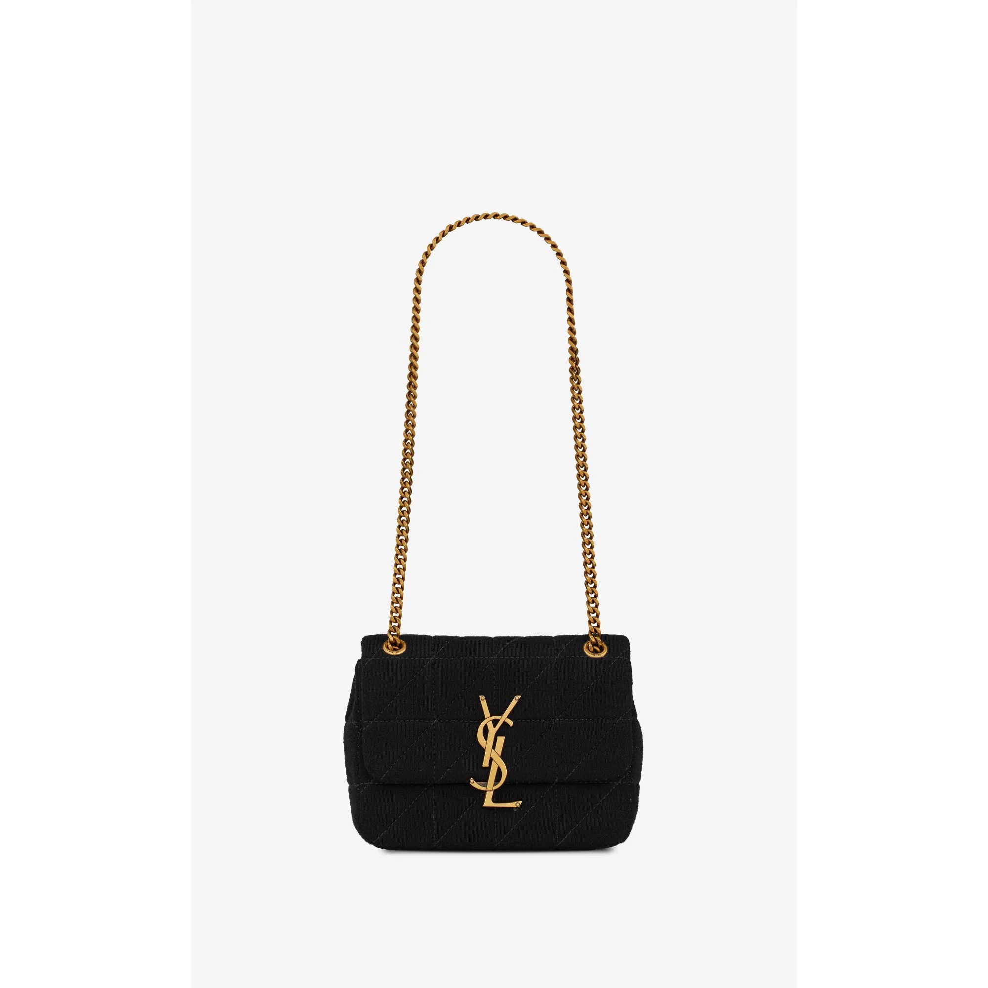 Small Jamie Lock Chain Bag - Nero