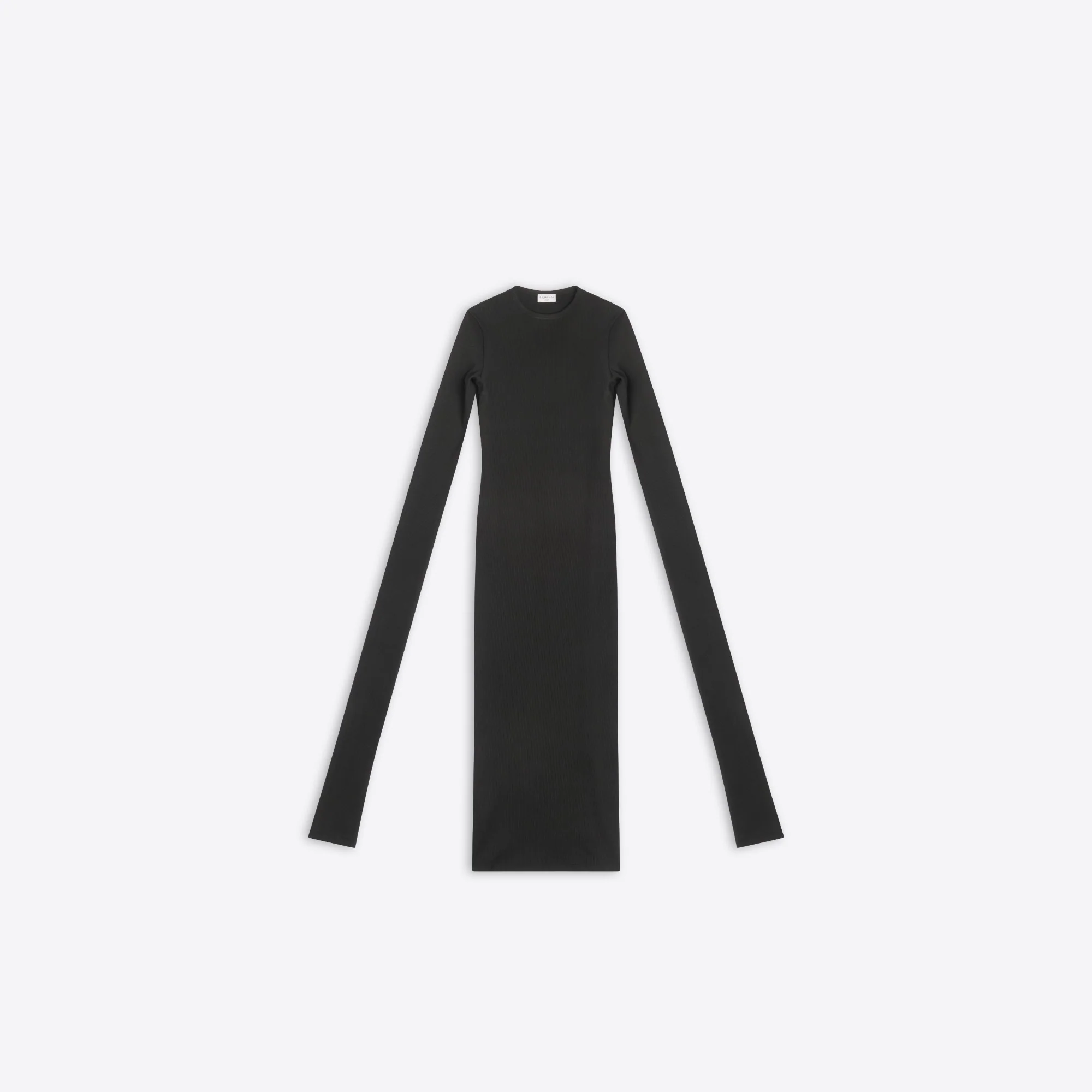Super Long Stretch Top - Black