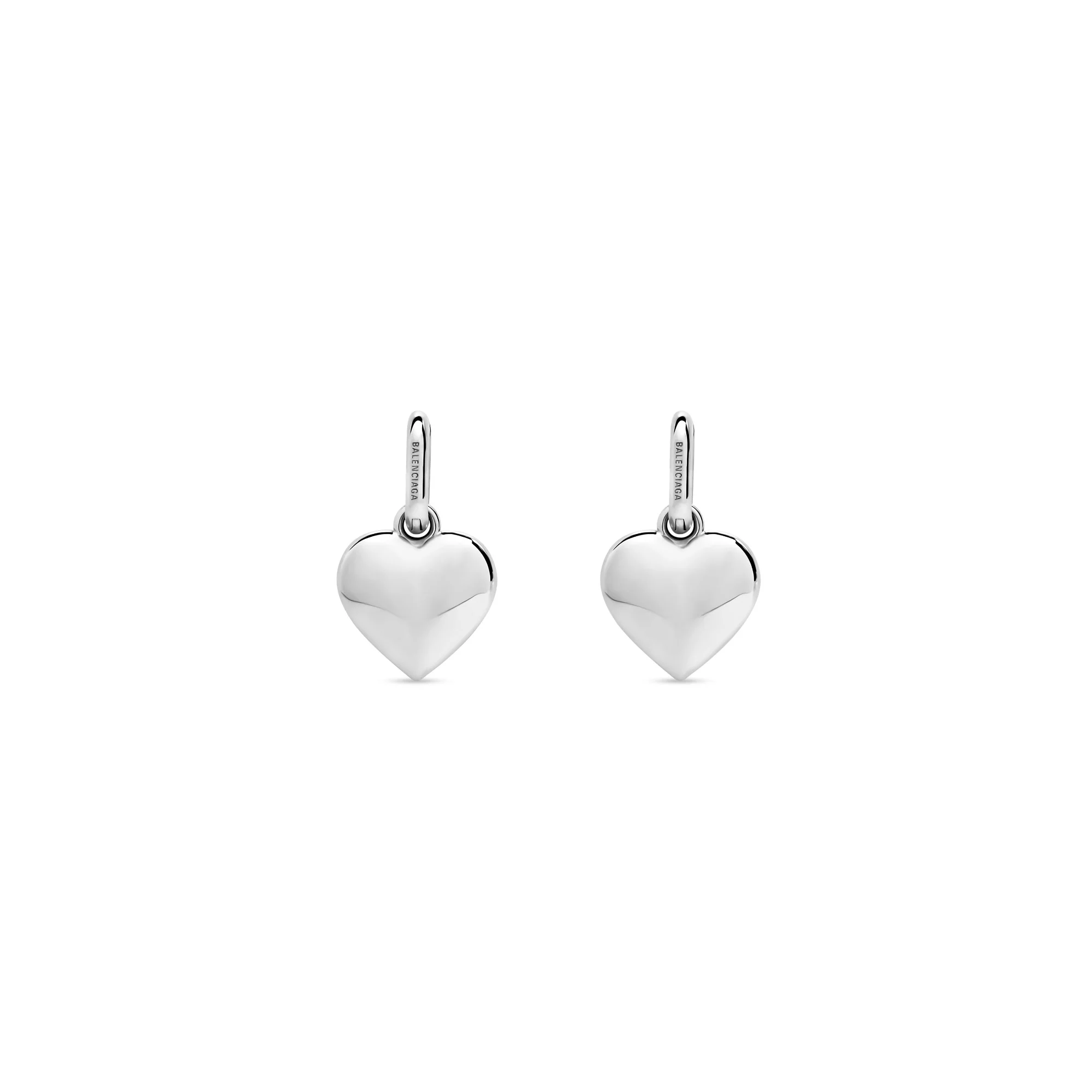 Bb Icon Heart Earrings P - Silver - Image 3