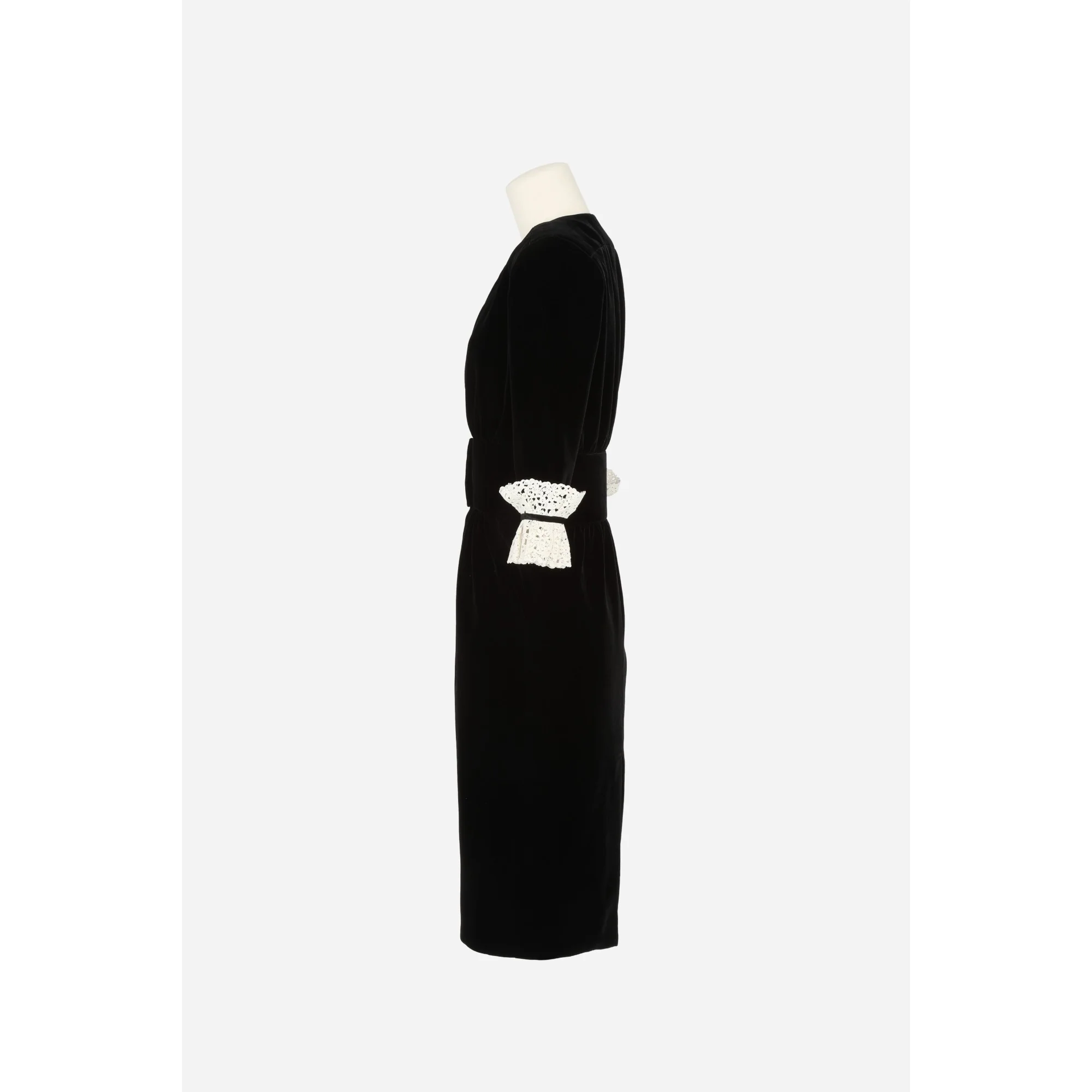 Robe Velours Cupro Organic - Noir - Image 3
