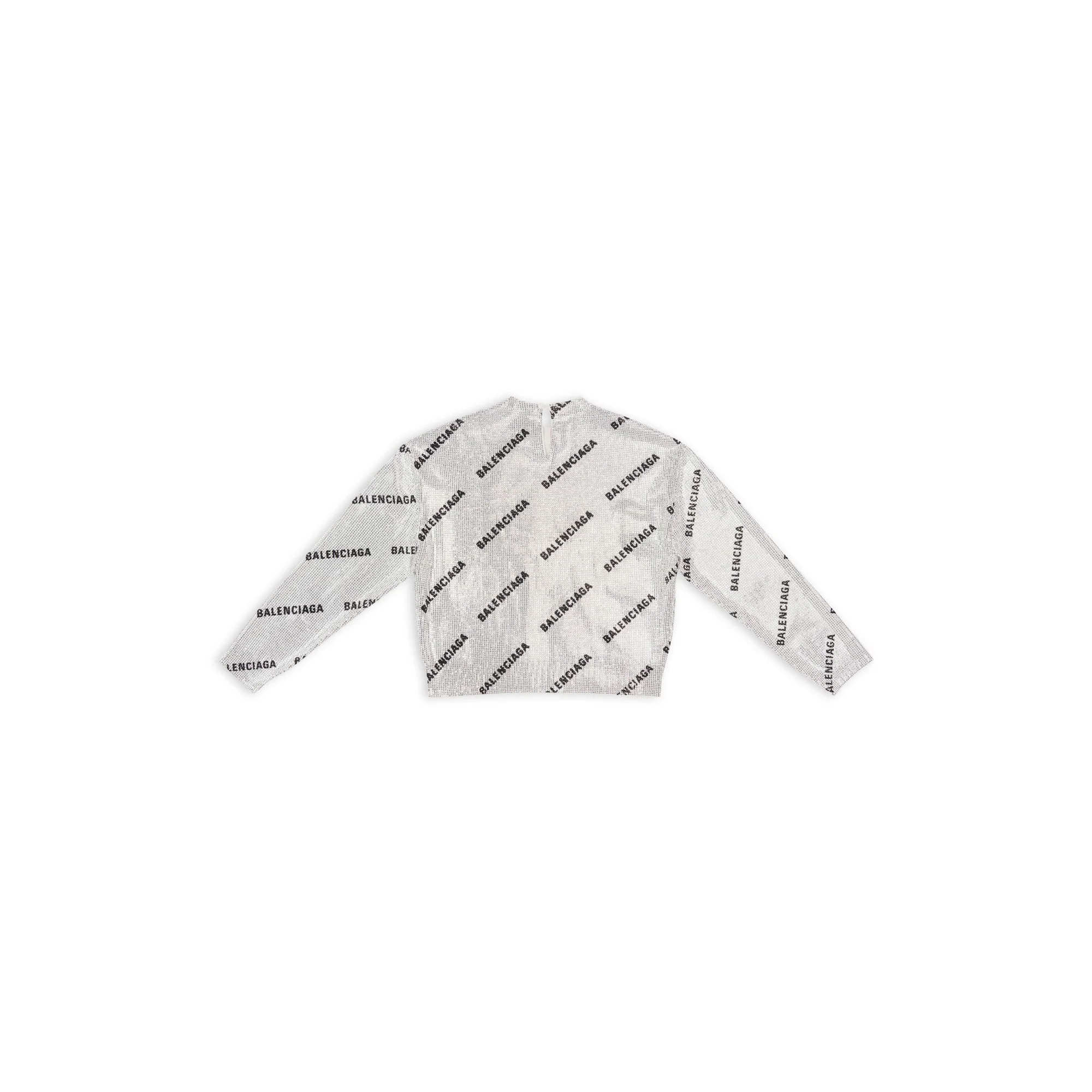 Strass Crewneck Sweater - Silver/Black - Image 2