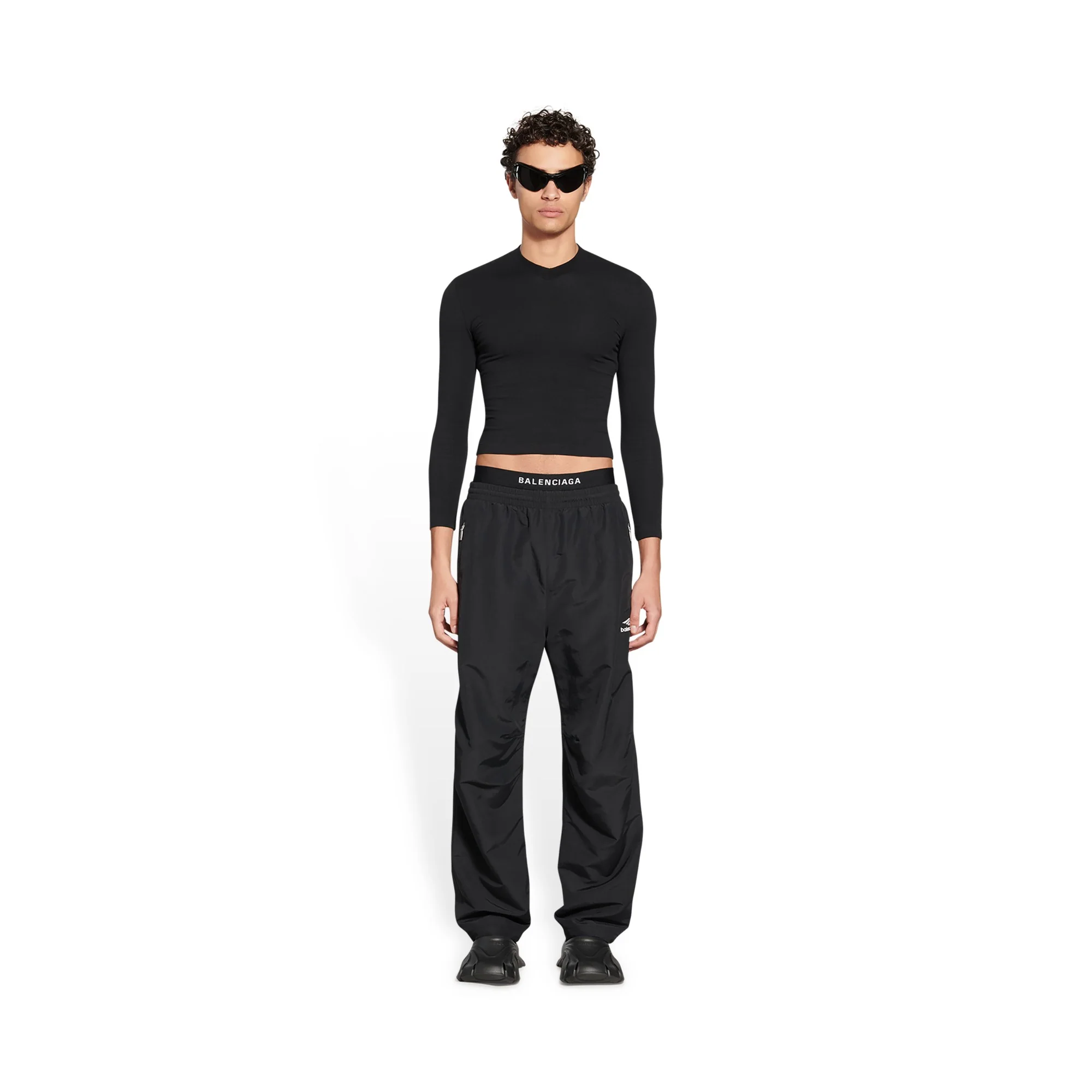 Small Fit Tracksuit Pants - Black - Image 3