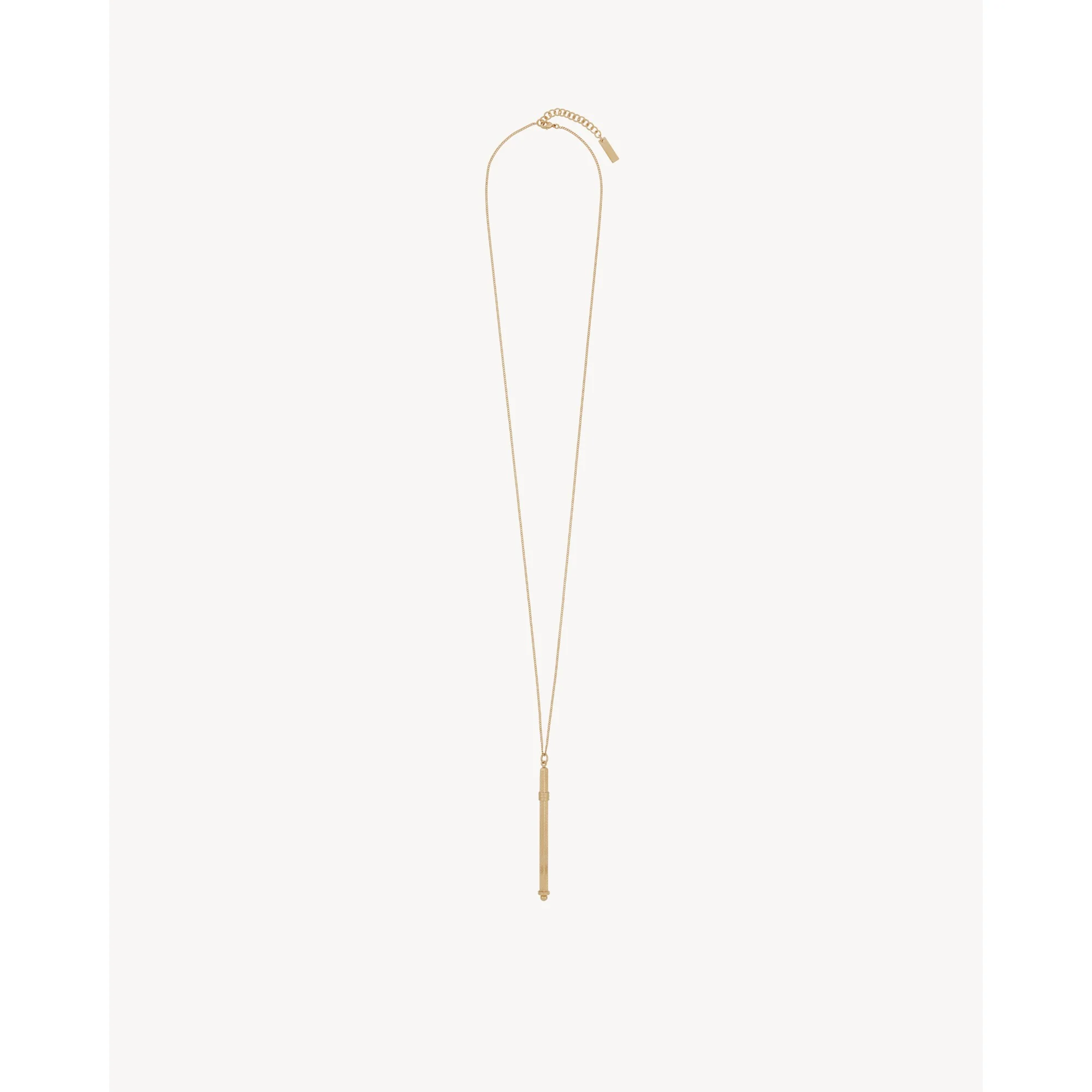 Cocktail Stirrer Long Necklace - Dore - Image 3
