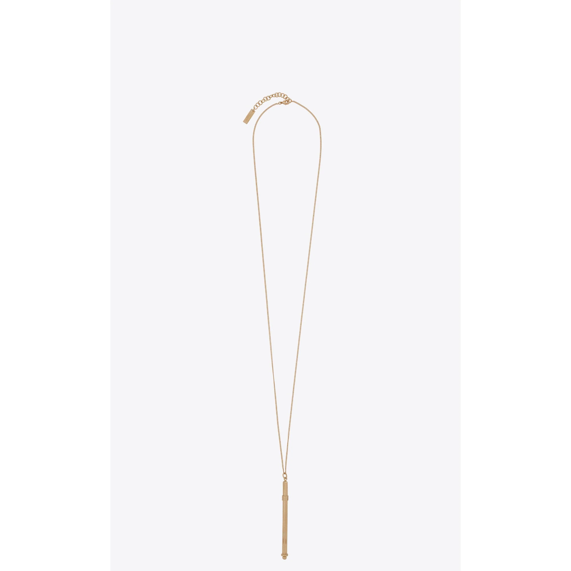 Cocktail Stirrer Long Necklace - Dore