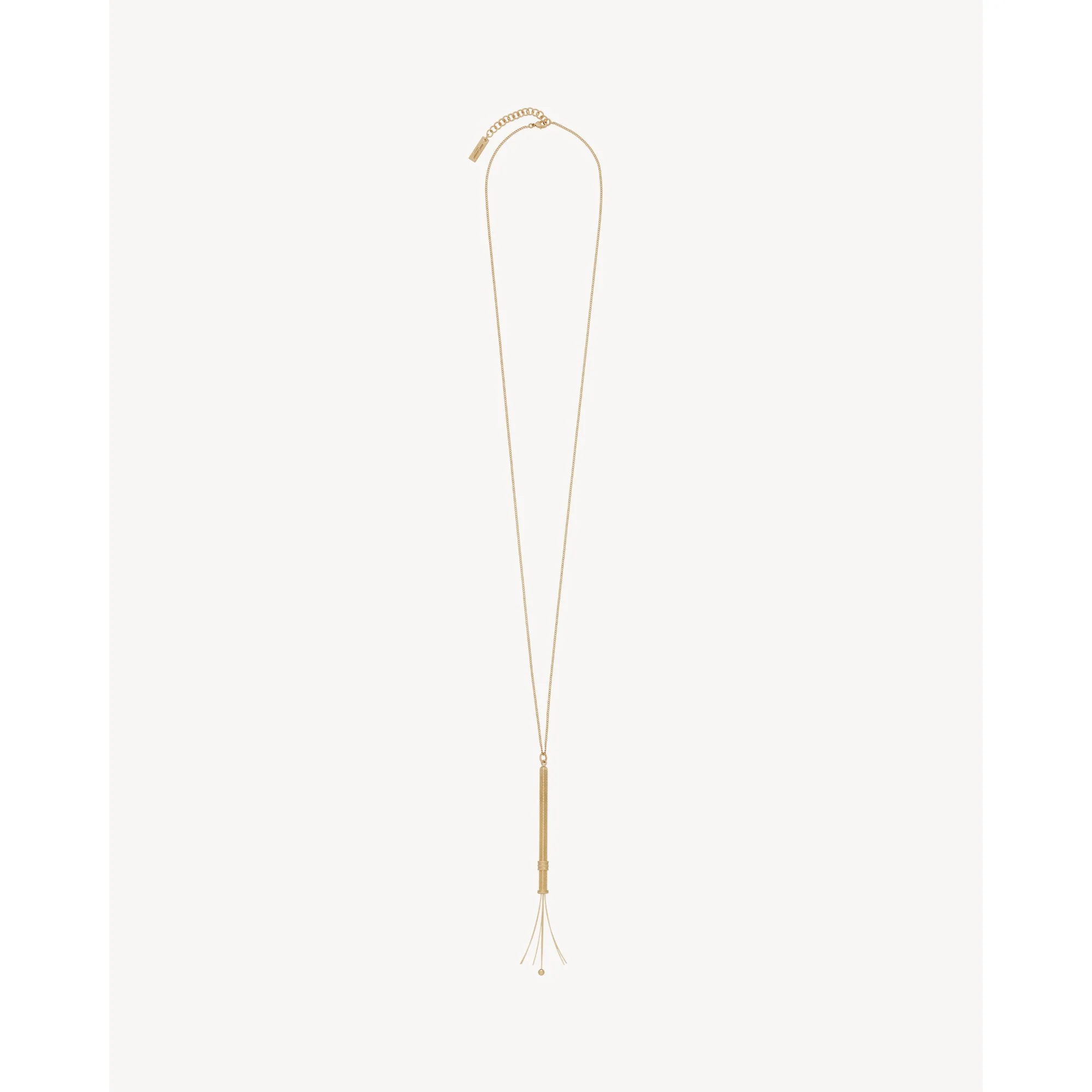 Cocktail Stirrer Long Necklace - Dore - Image 2